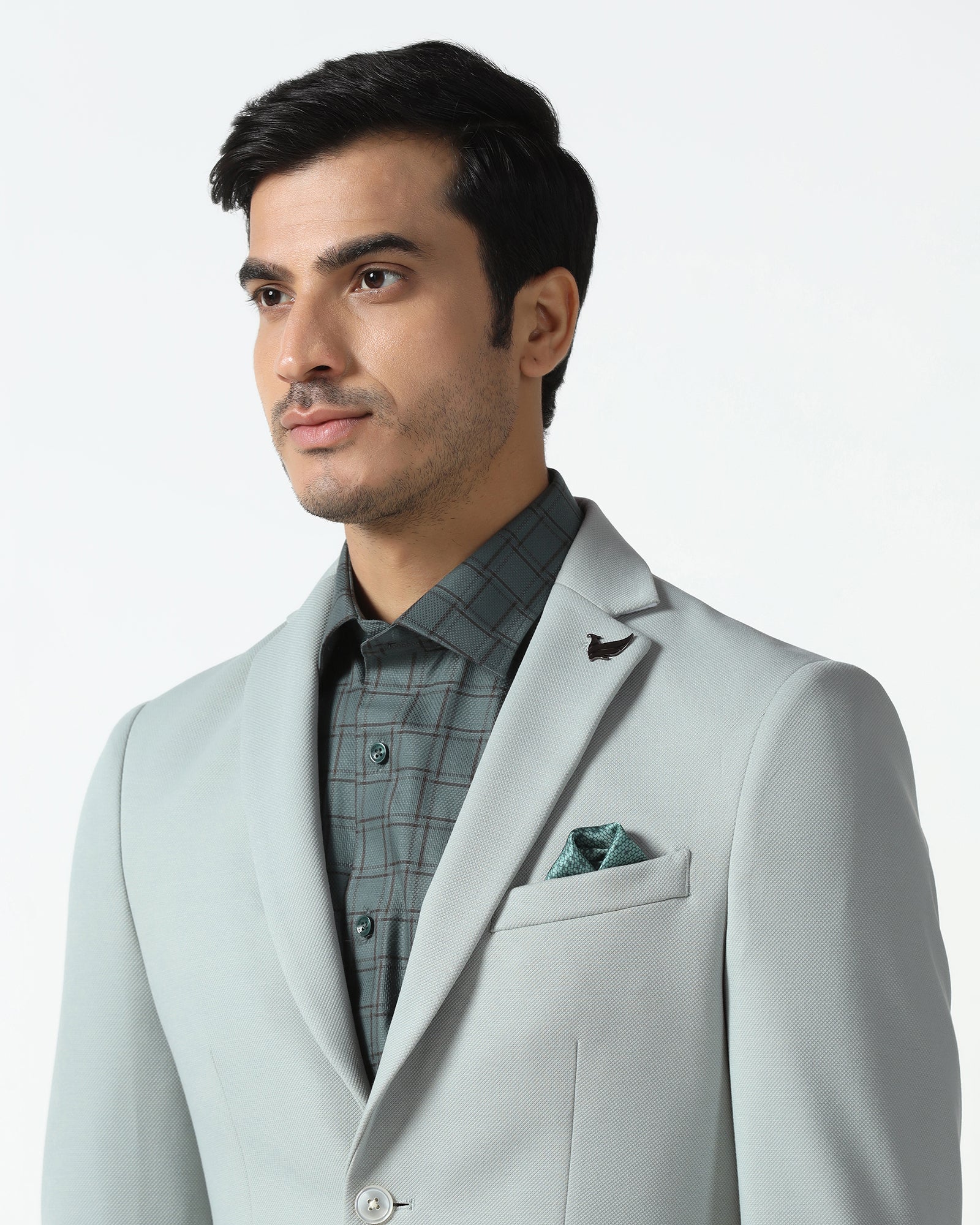 Mint Textured Blazer - Walker - Image 4