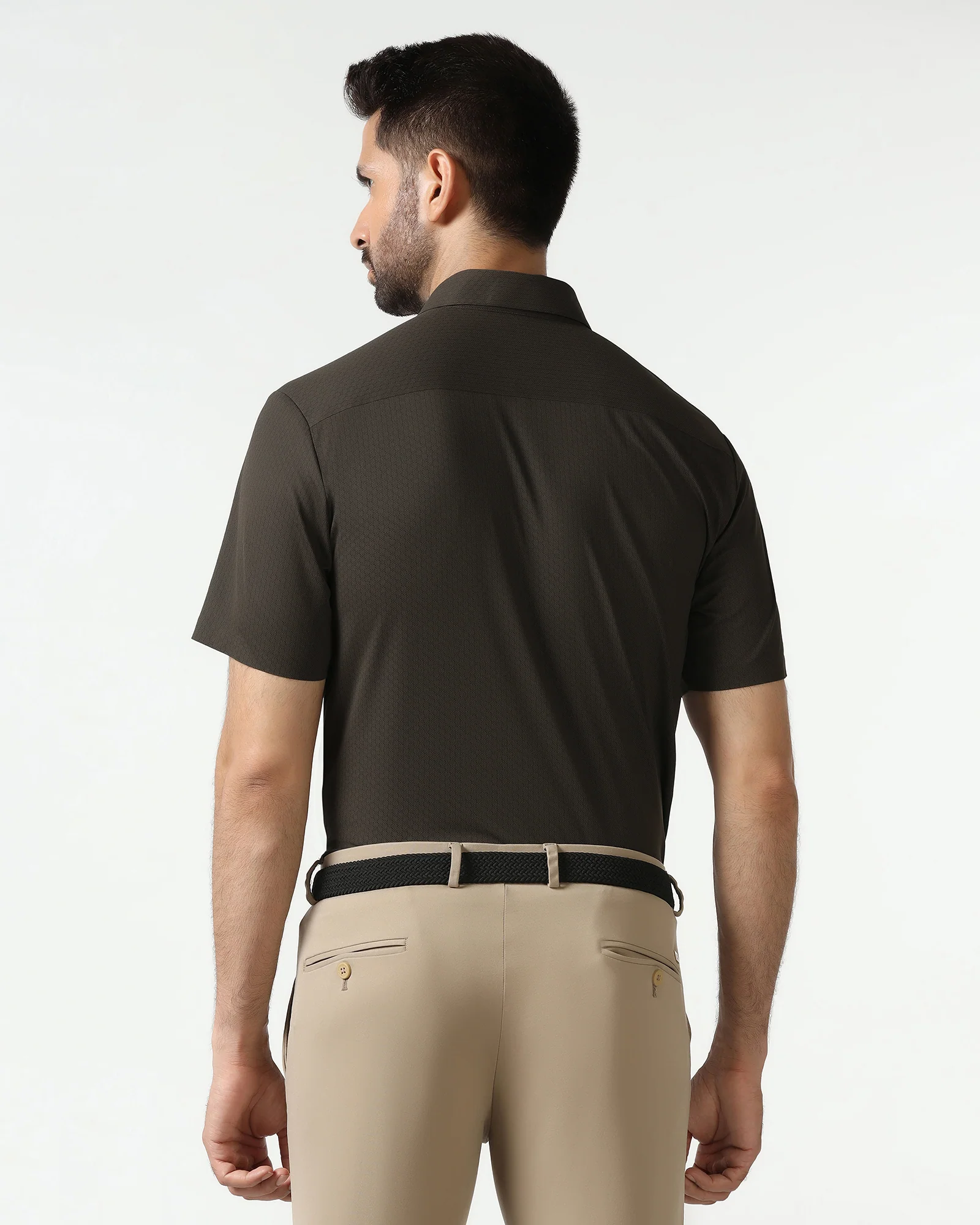 Mouse Half Sleeve TechPro Textured Shirt - Hurton - Image 2