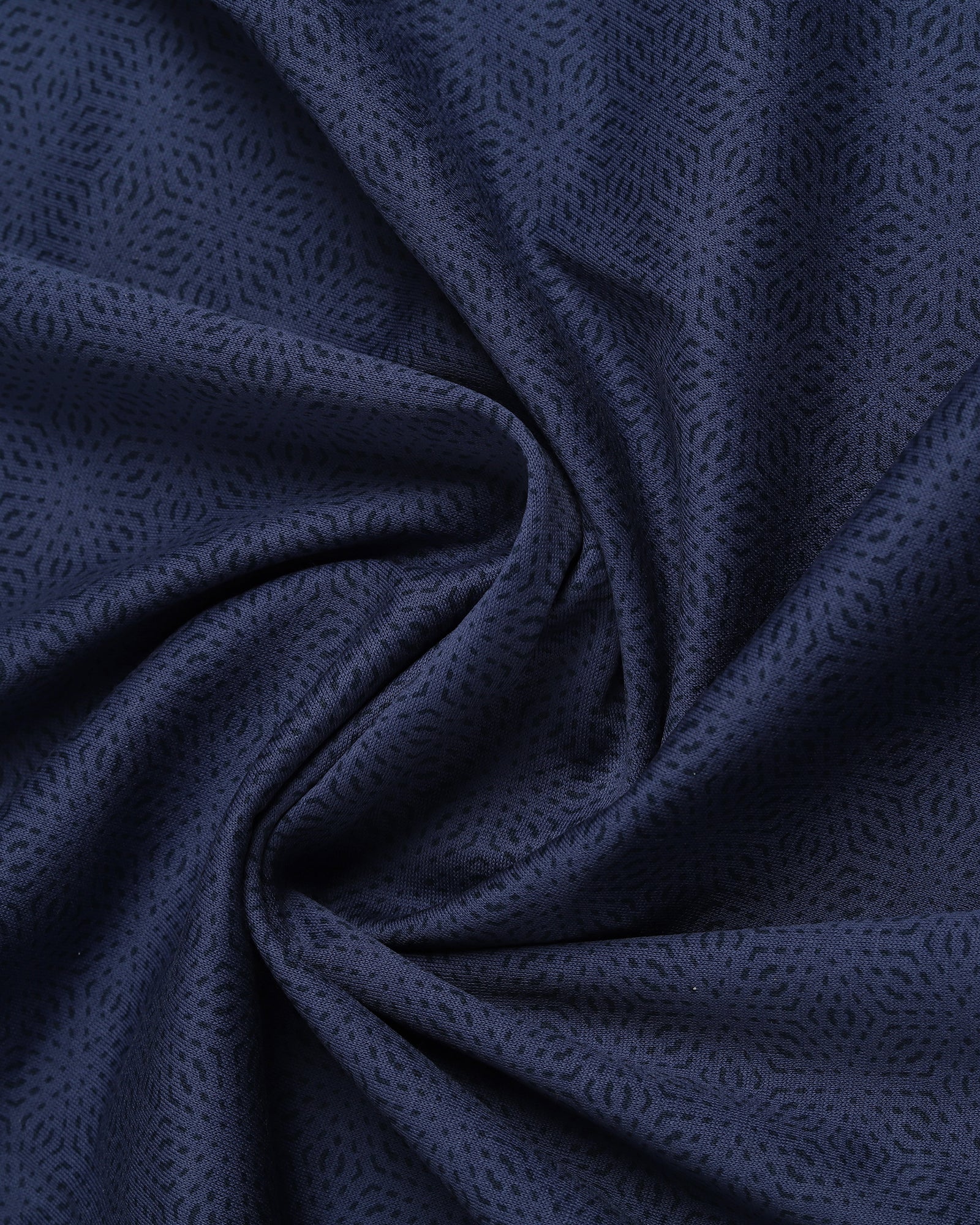 Navy Printed Polo - Peter - Image 6