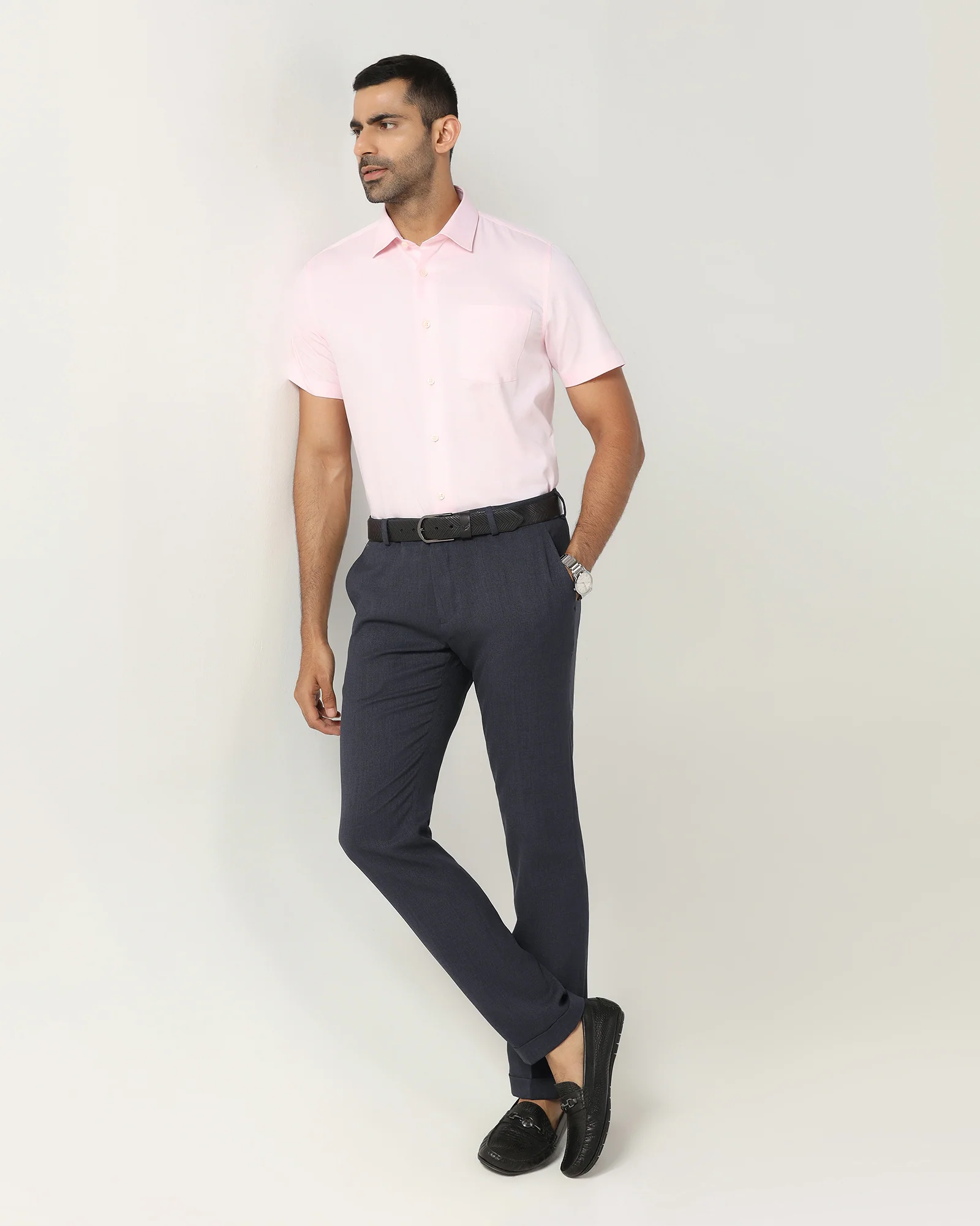 Navy Solid Trouser - Icon - Image 5