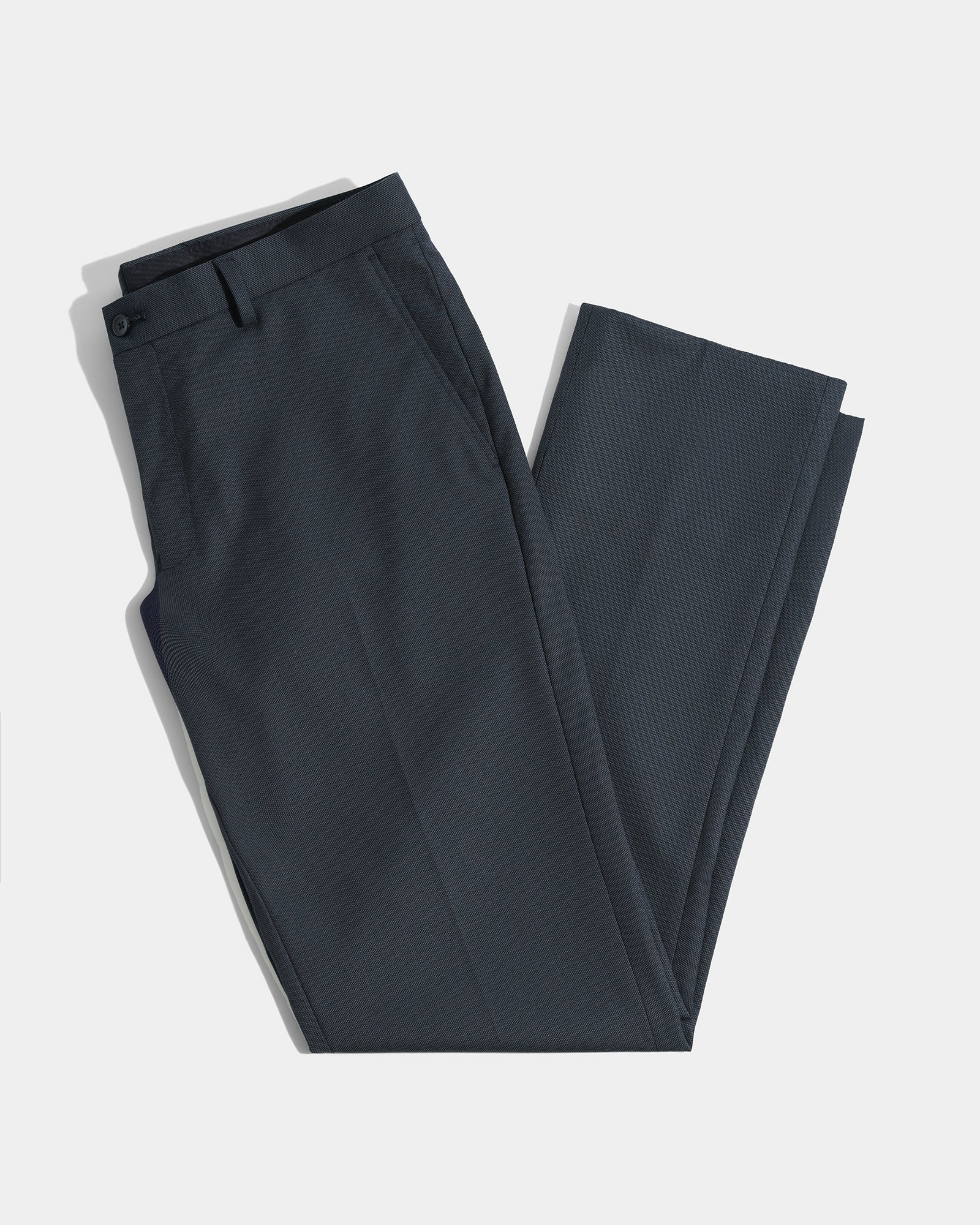 Navy Textured Trouser - Kylian - Image 5