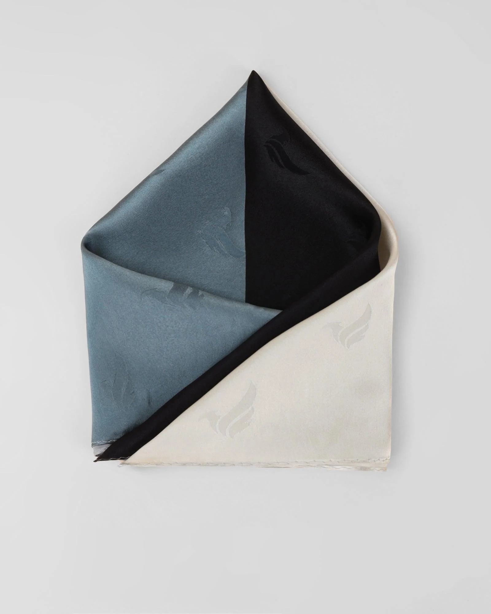Must Haves Balck 100% Silk Solid Pocket Square - New Teddy - Image 3