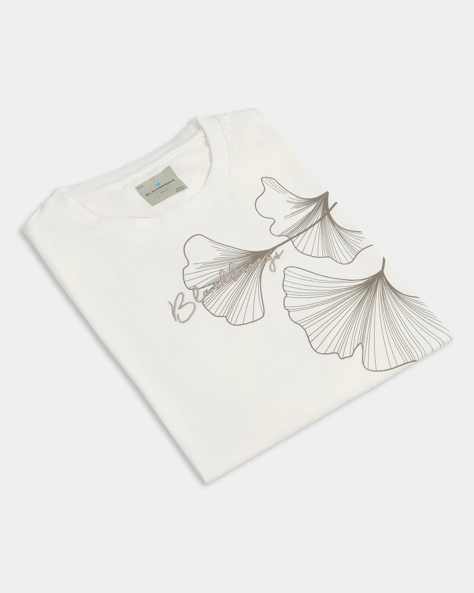 Off White Crew Neck Solid T-Shirt - Roxx - Image 5