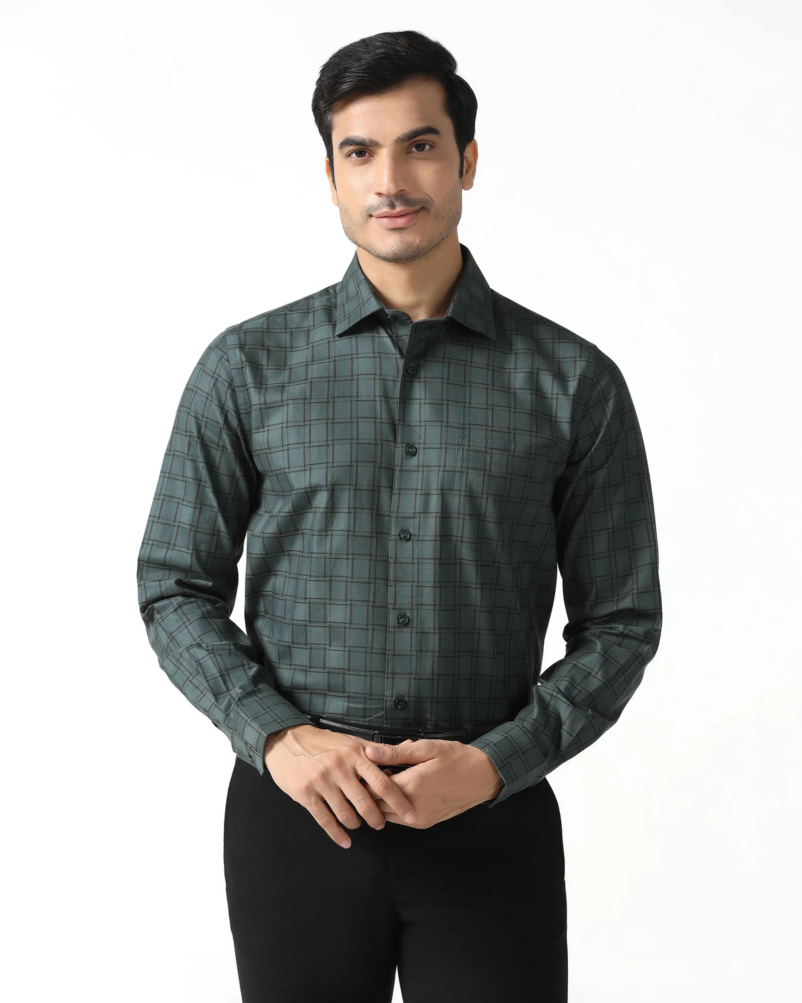 Olive Check Shirt - Ratio
