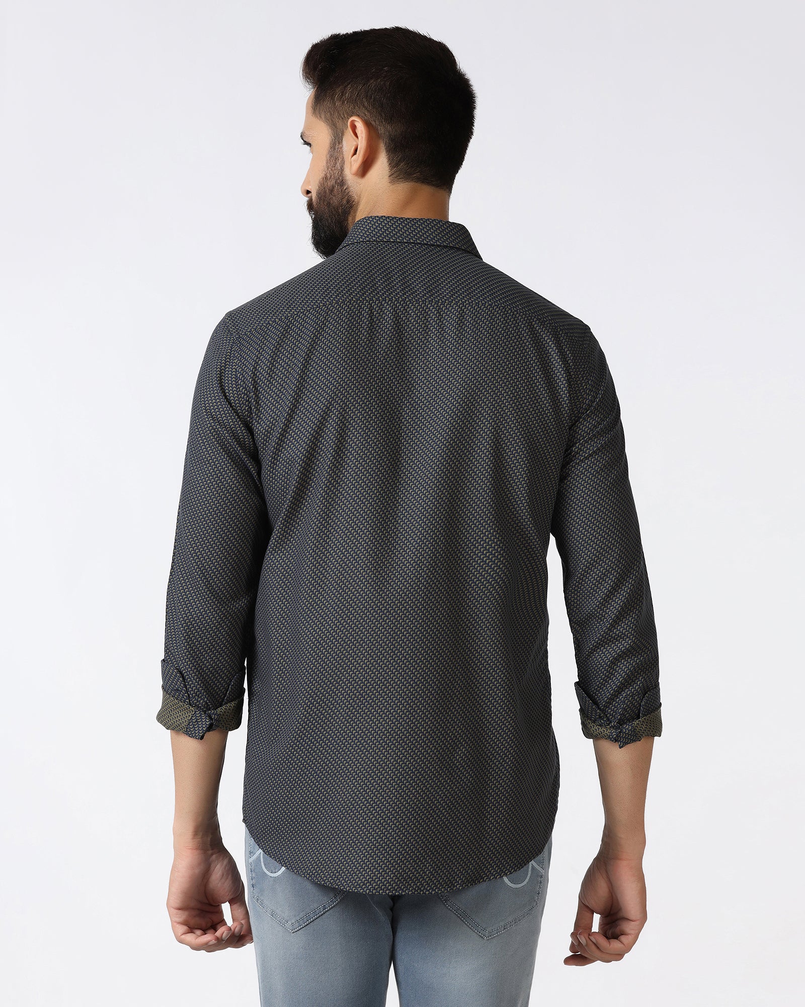 Olive Textured Shirt - Durlan - Image 2