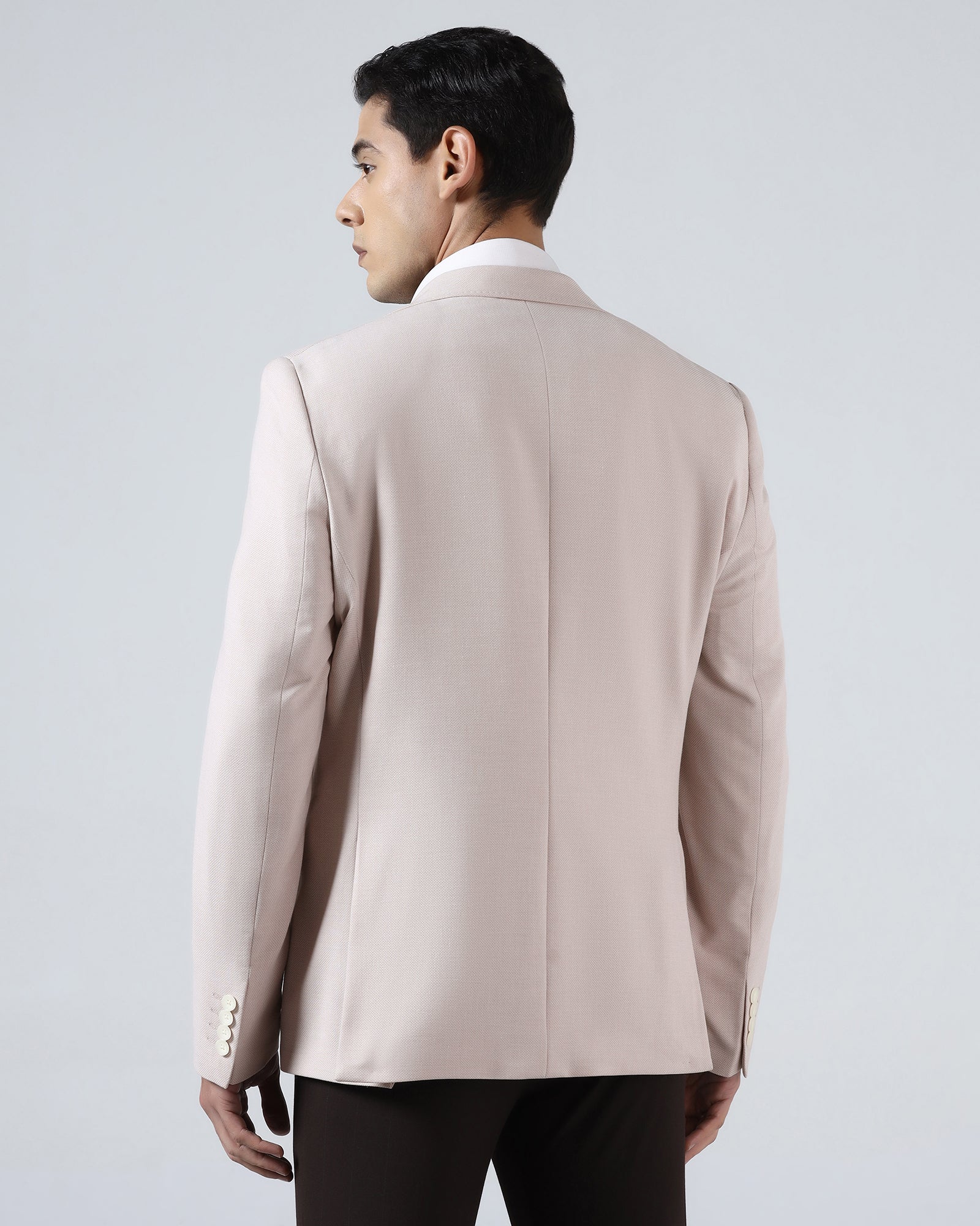 Pink Textured Blazer - Watson - Image 2
