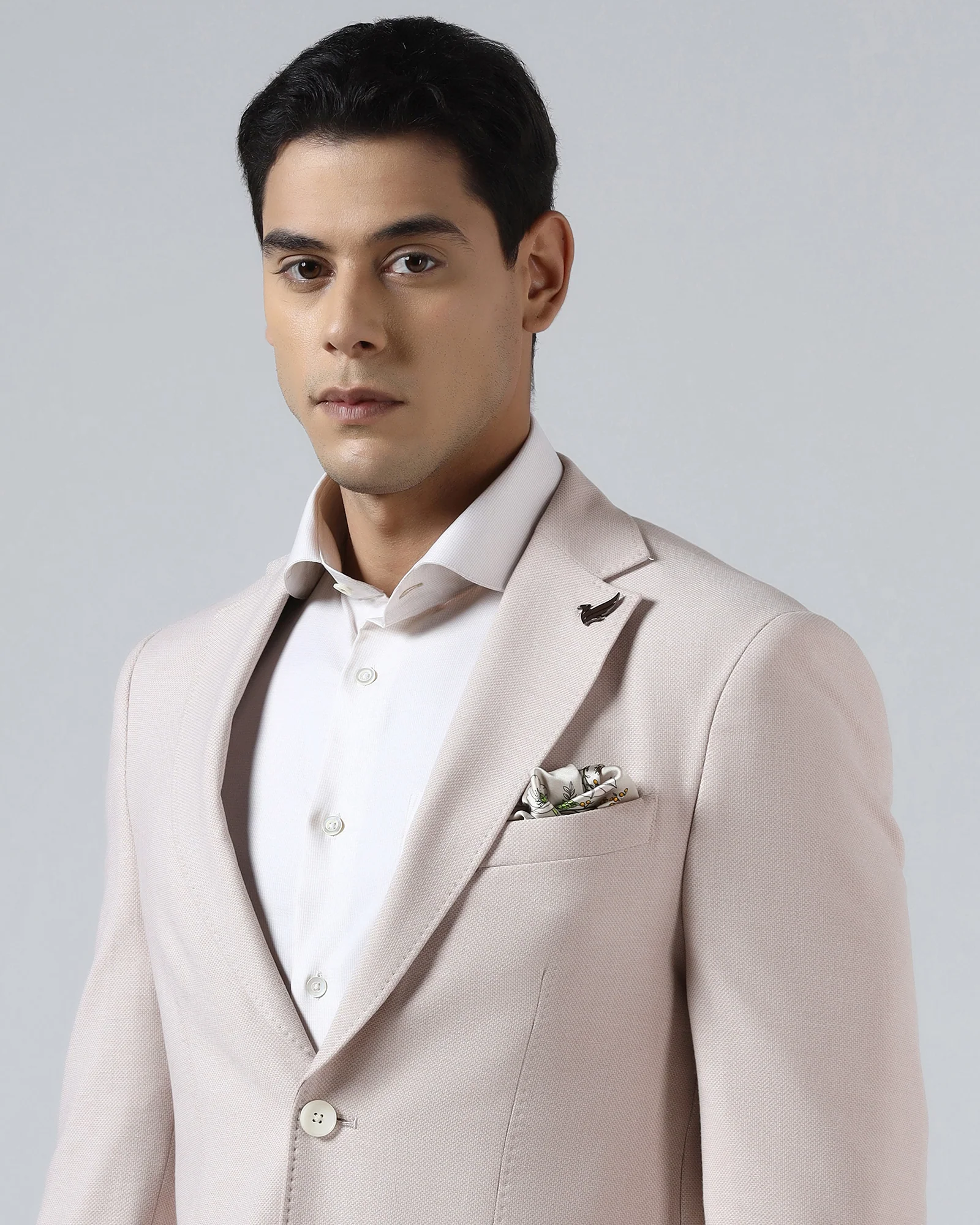 Pink Textured Blazer - Watson - Image 4