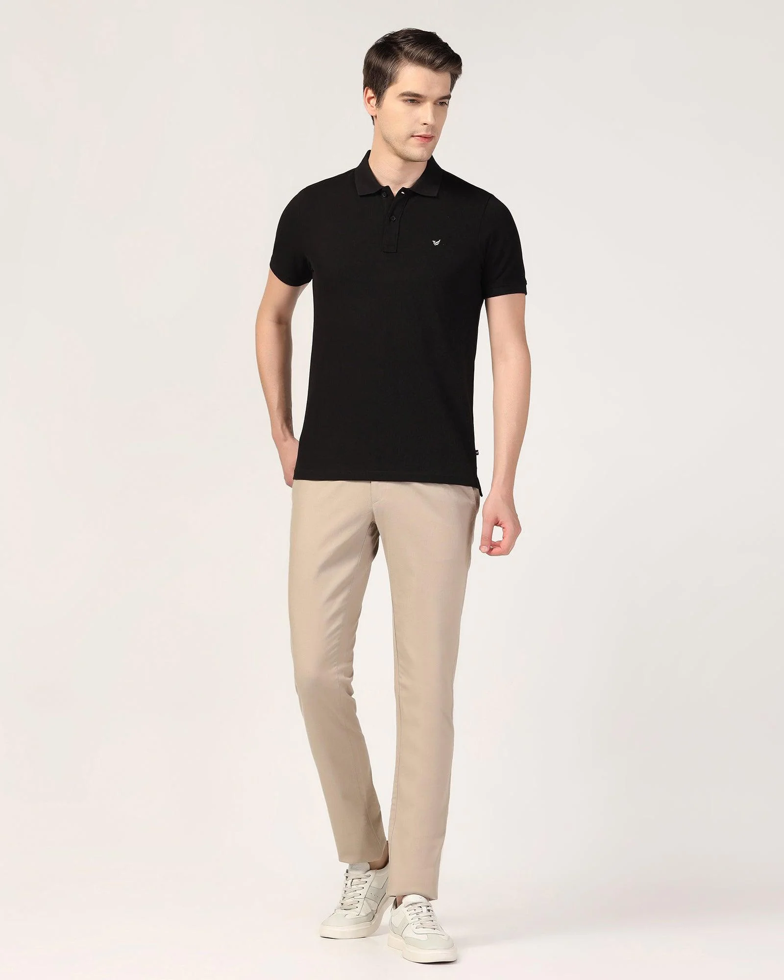 Polo Black Solid T-Shirt - Essen - Image 3