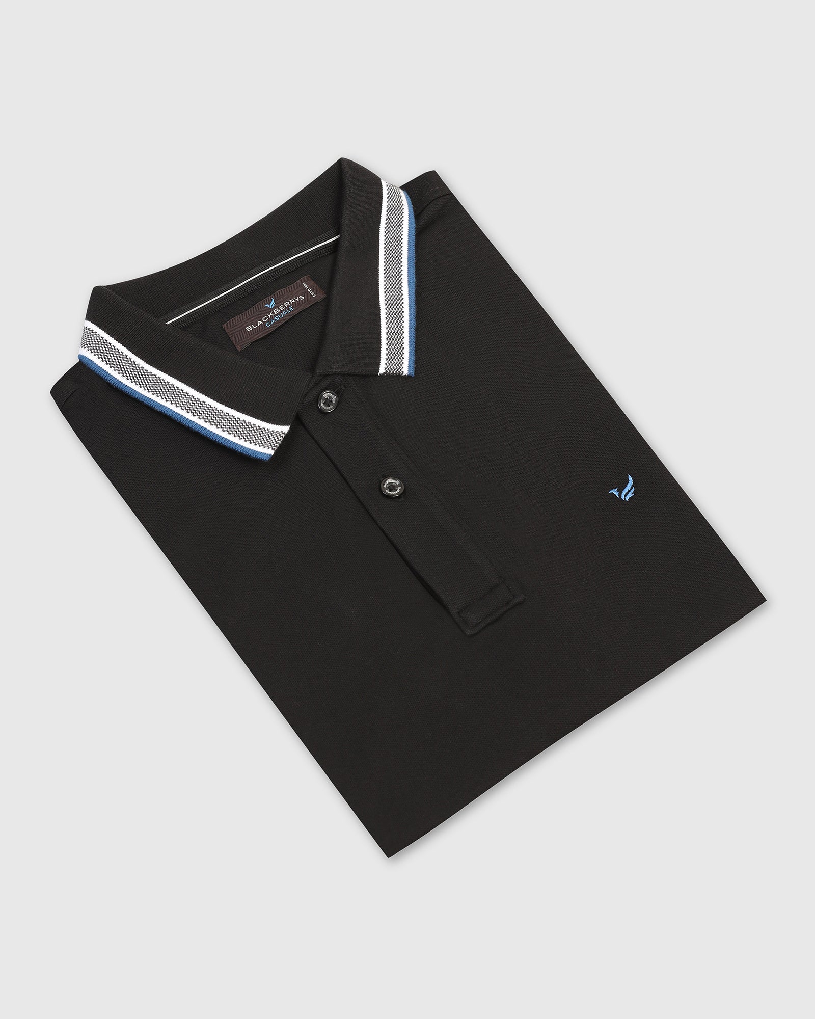 Polo Black Solid T-Shirt - Taurus - Image 5