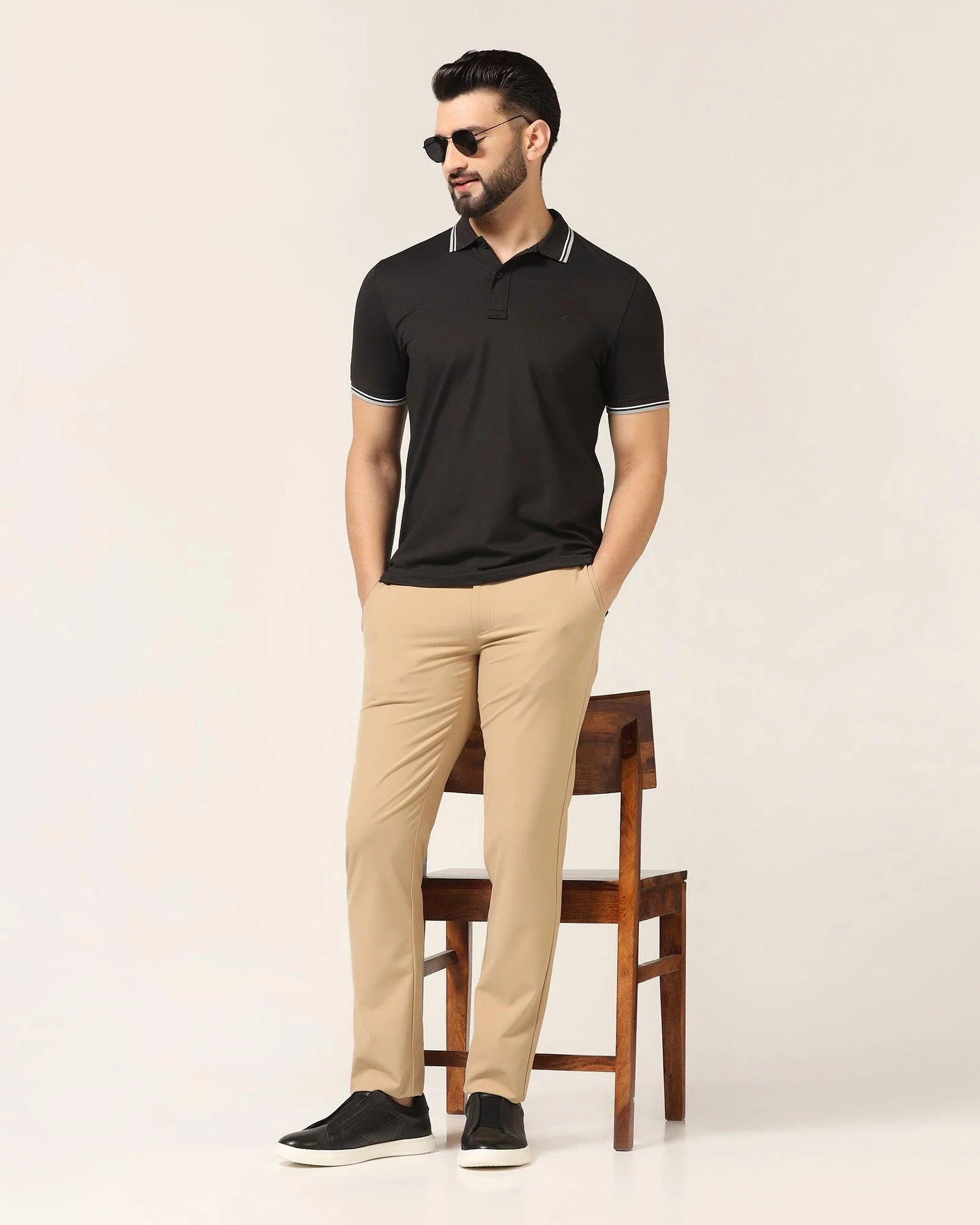 Polo Black Solid T-Shirt - Walter - Image 6