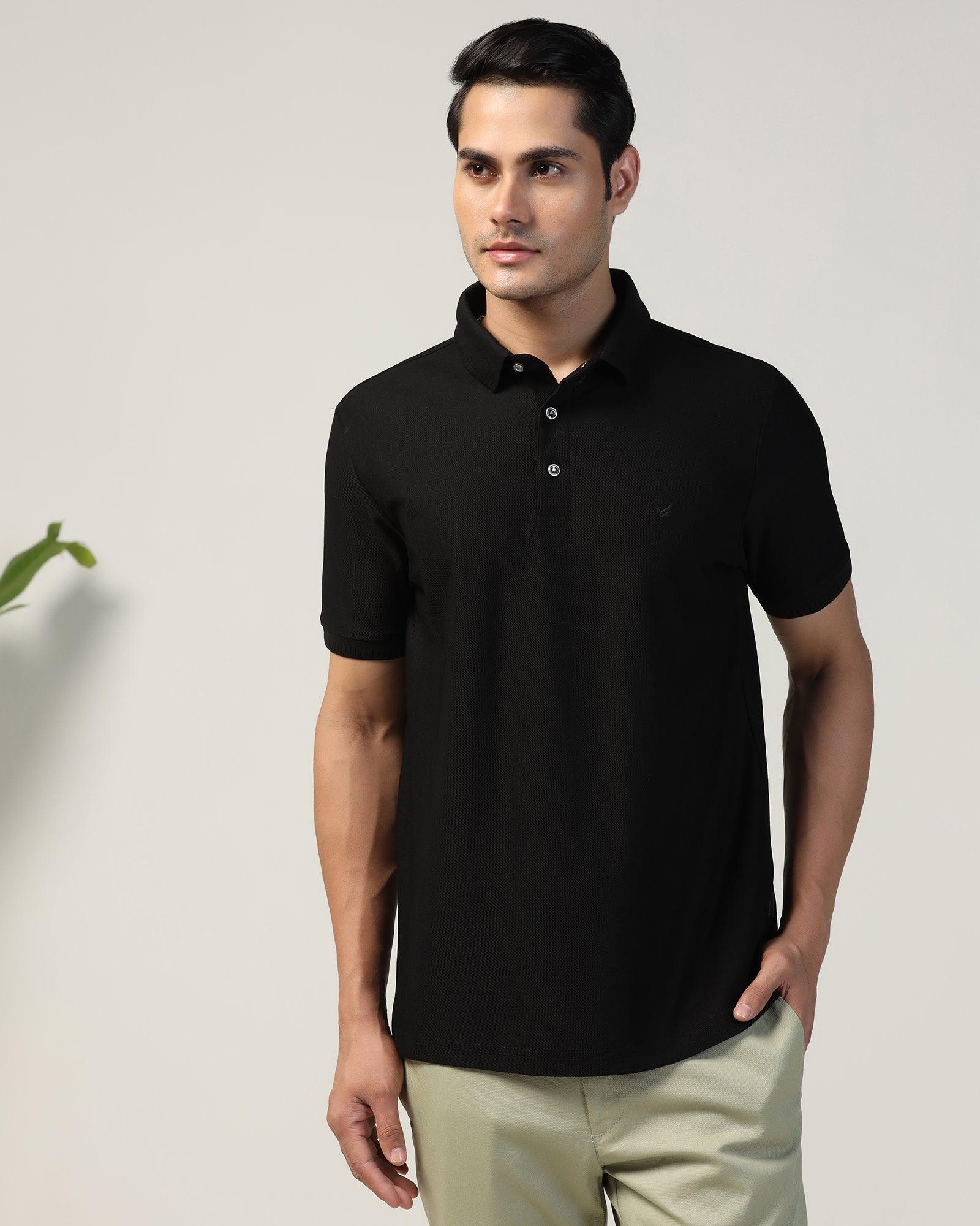 Polo Black Structure T-Shirt - Bingo - Image 9