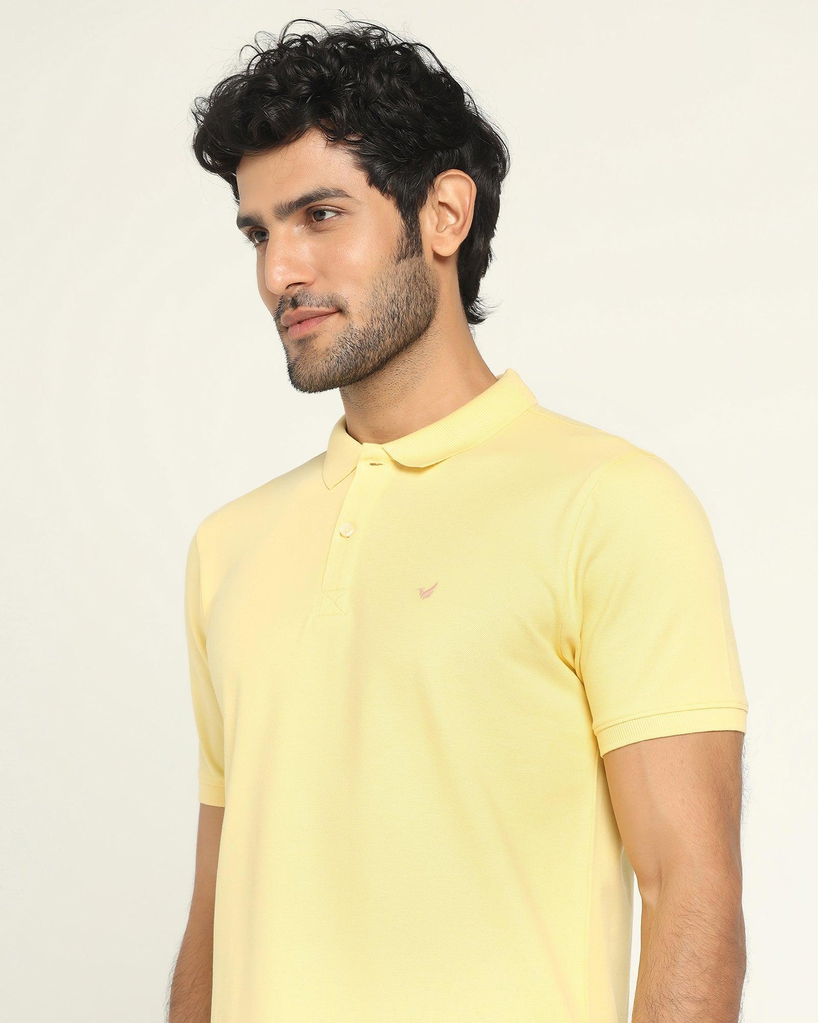 Polo Yellow Solid T-Shirt - Bonnel - Image 6