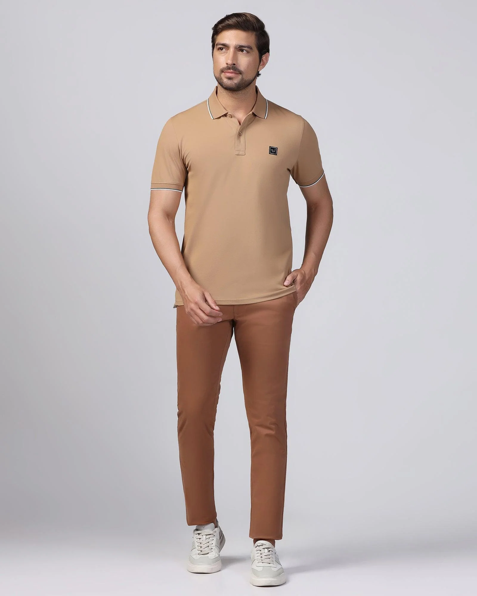 Polo Camel Solid T-Shirt - Andro - Image 3