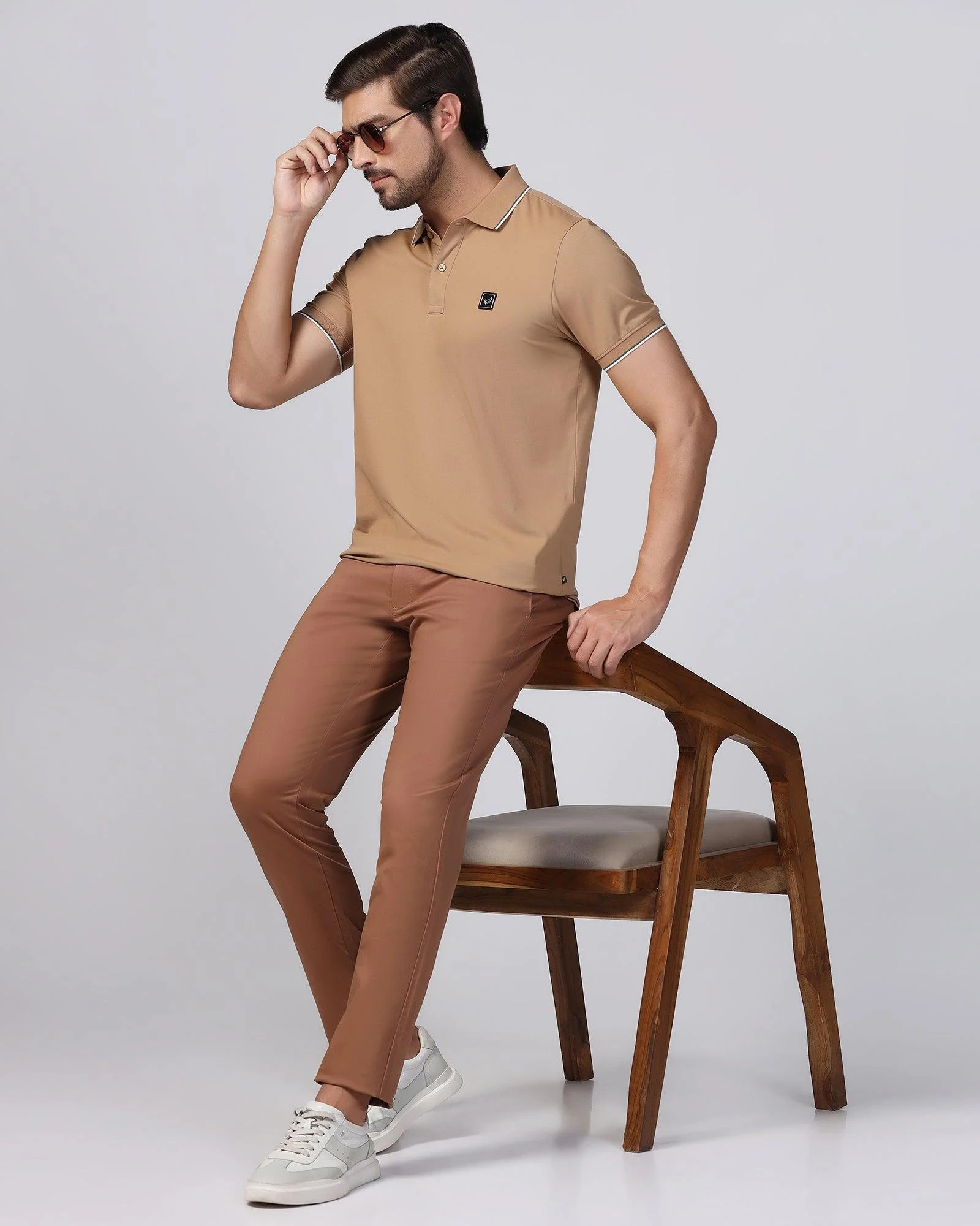 Polo Camel Solid T-Shirt - Andro - Image 8