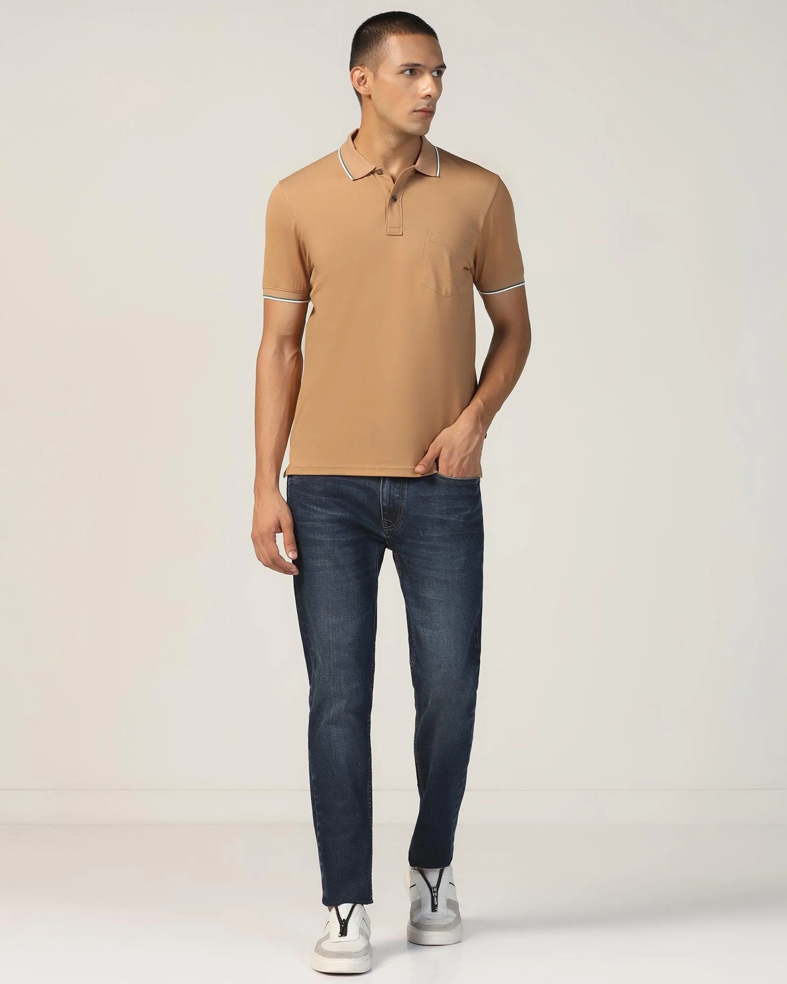 Polo Camel Solid T-Shirt - Andro - Image 3