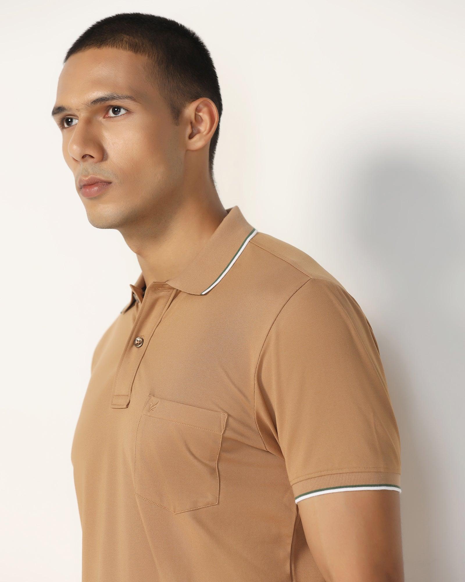 Polo Camel Solid T-Shirt - Andro - Image 4