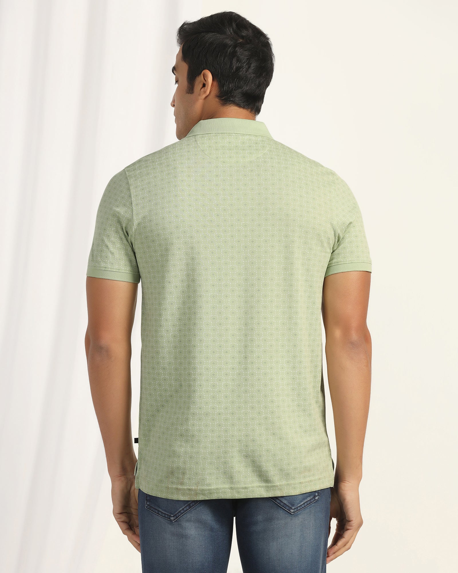 Polo Light Green Printed T-Shirt - Henry - Image 2