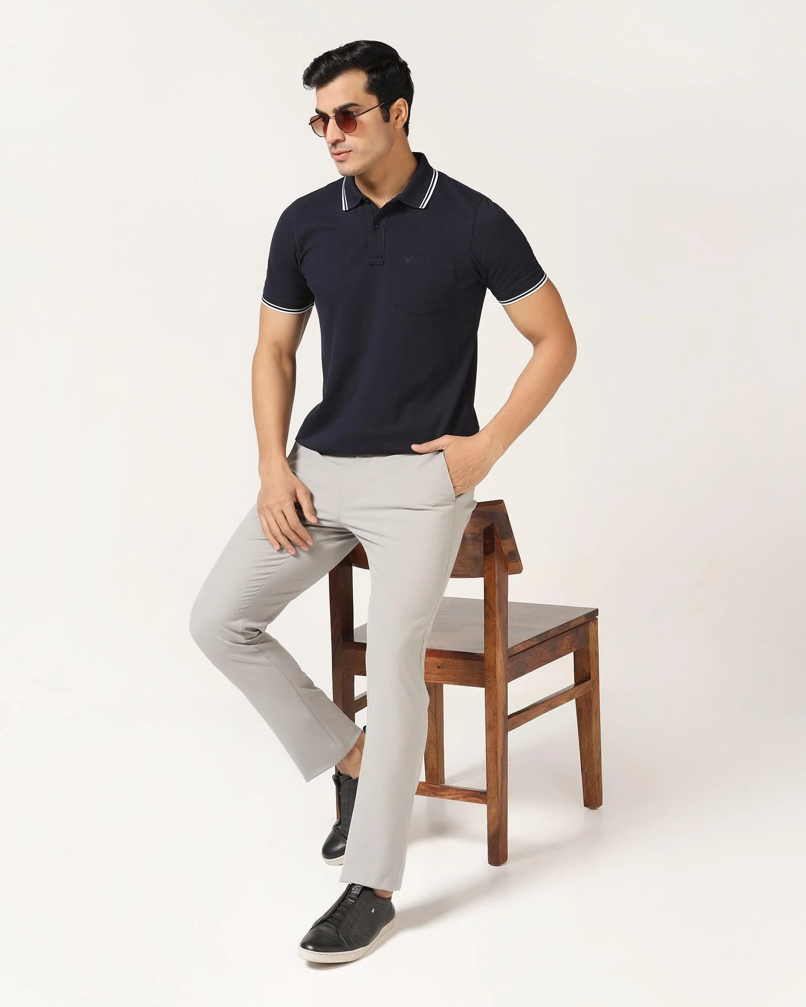 Polo Navy Solid T-Shirt - Fifa - Image 6