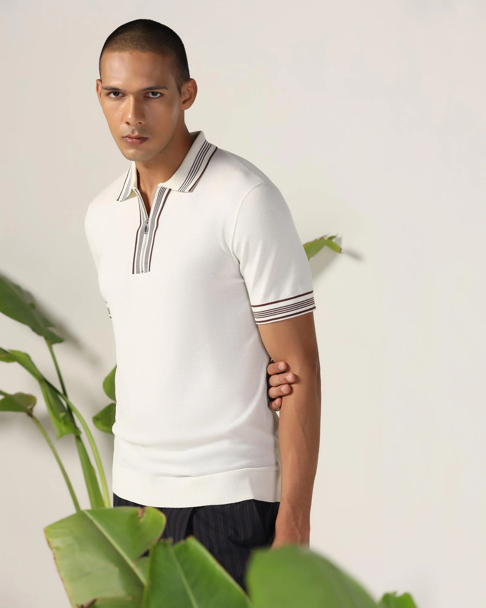 Polo Off White Solid T-Shirt - Remi - Image 9