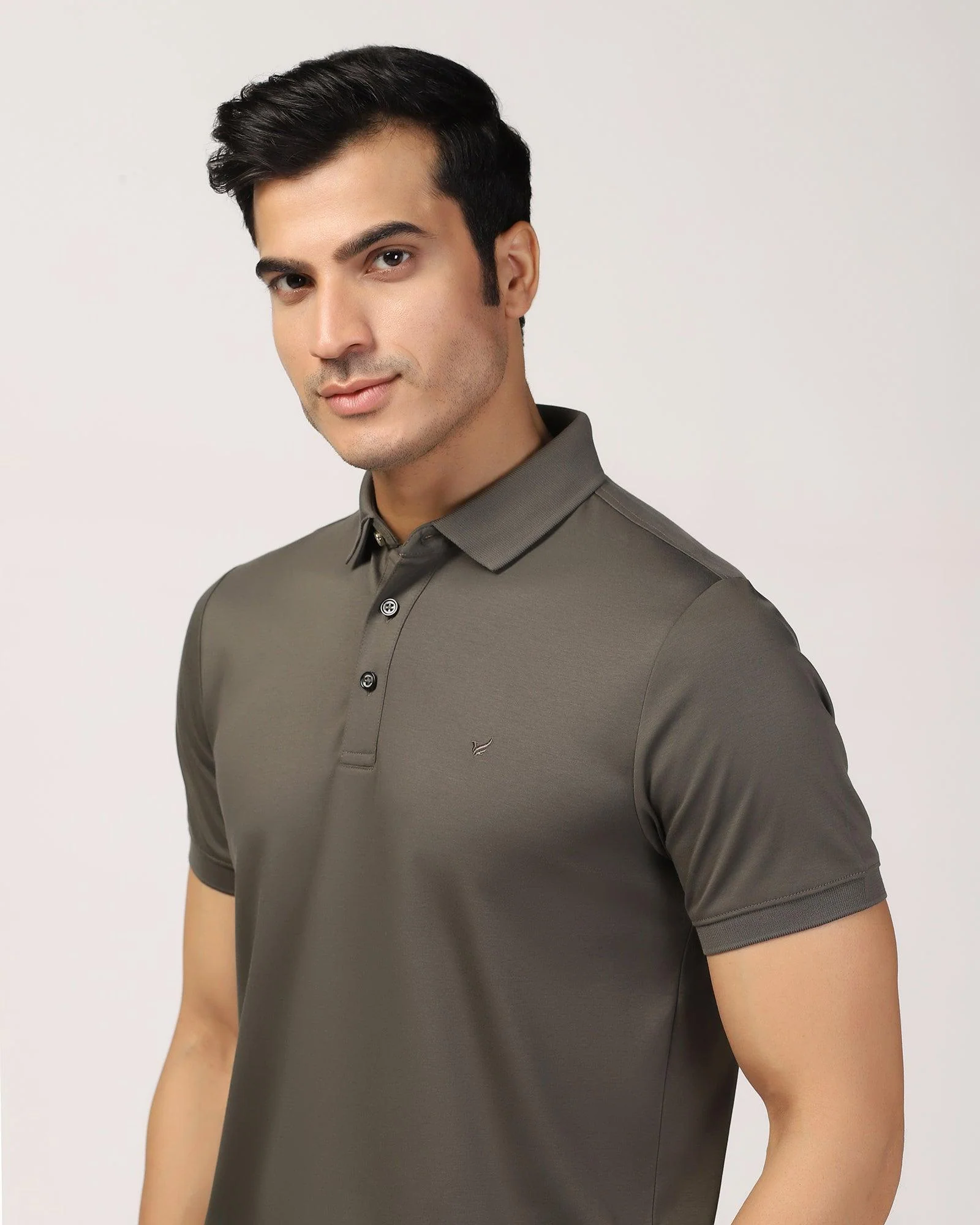 Polo Olive Solid T-Shirt - Toll - Image 4