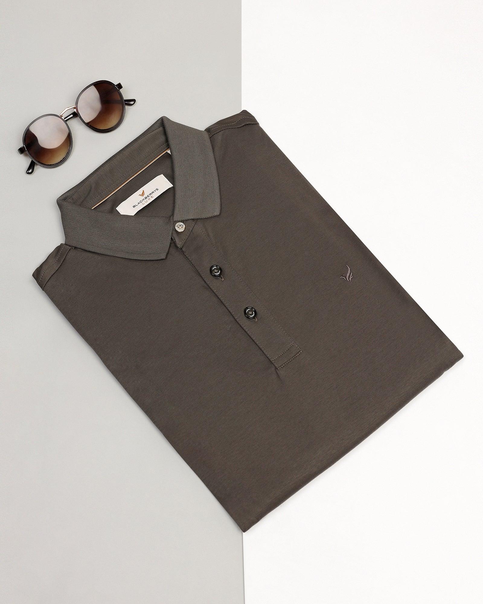 Polo Olive Solid T-Shirt - Toll - Image 5