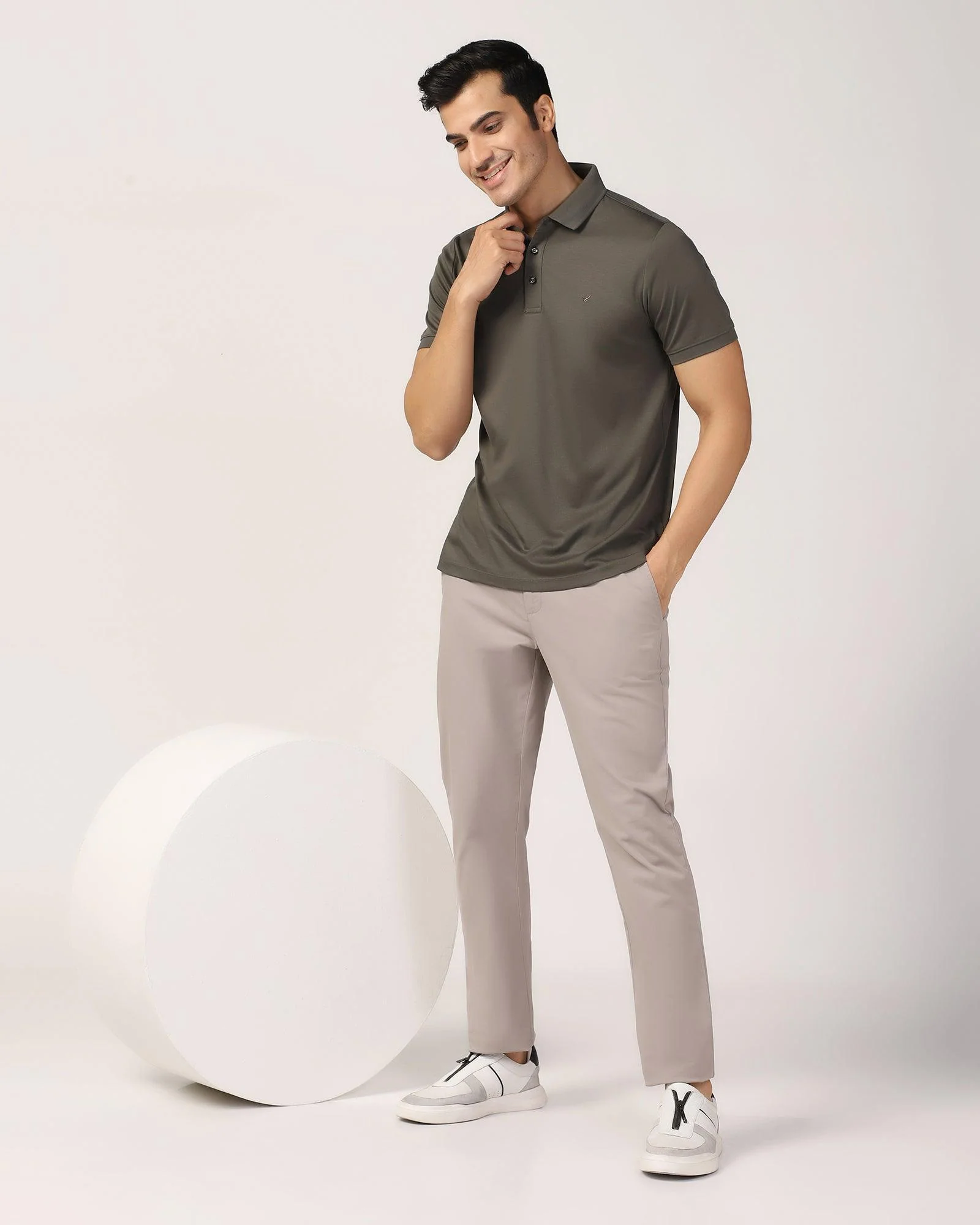 Polo Olive Solid T-Shirt - Toll - Image 6