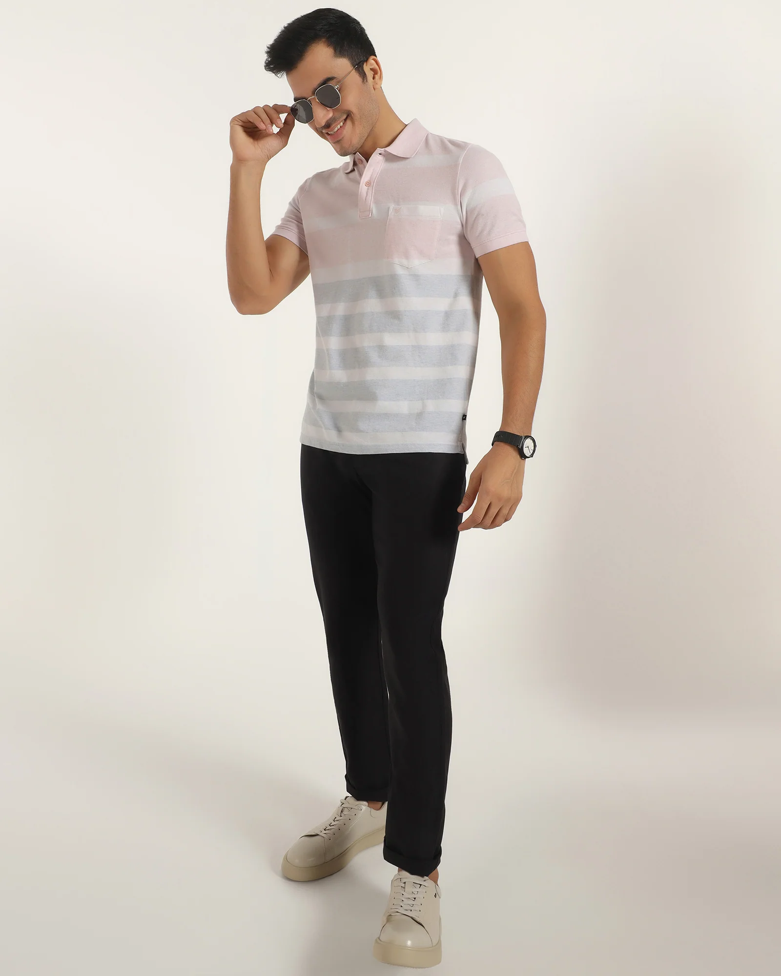 Polo Pink Stripe T-Shirt - Scorpius - Image 7