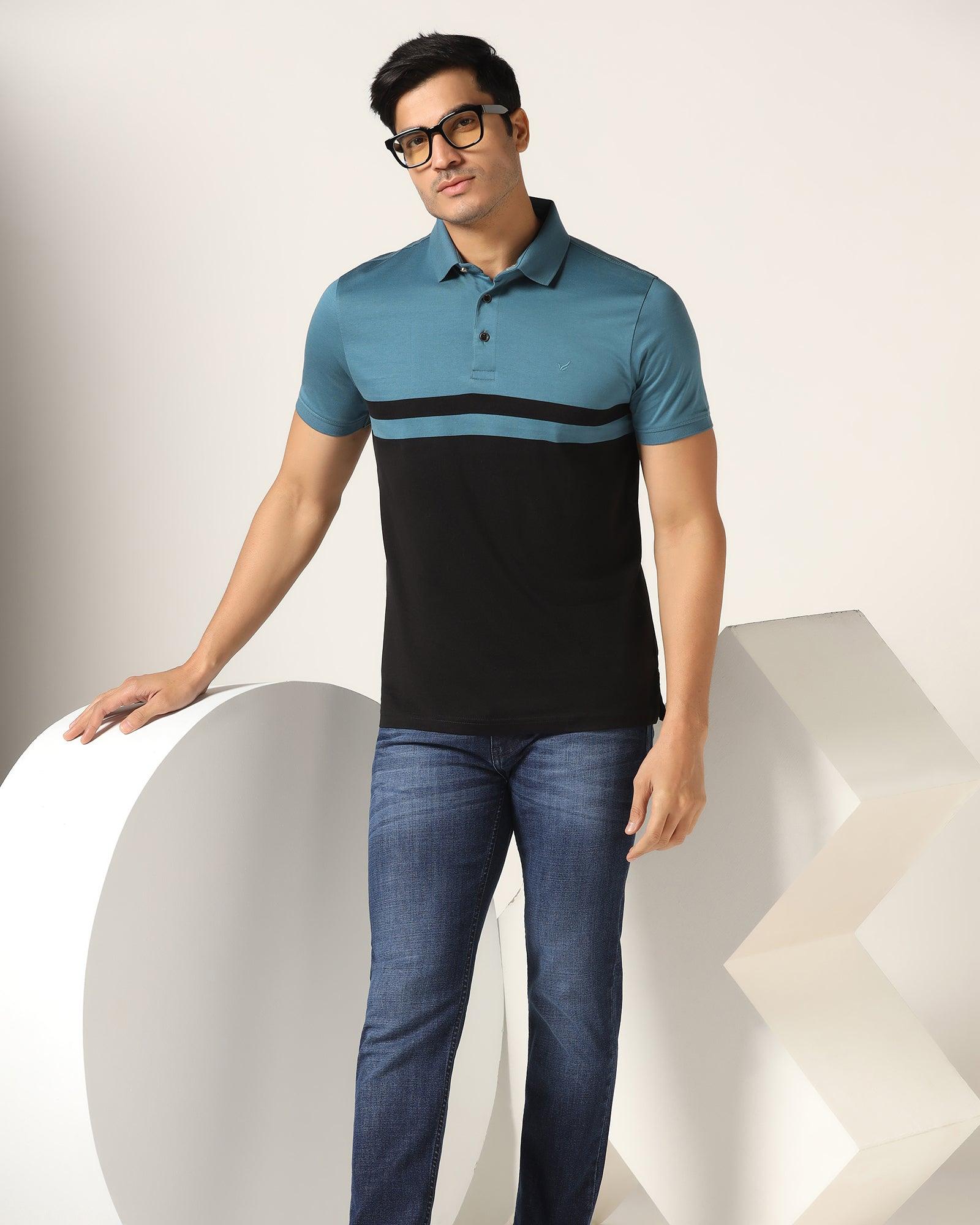 Polo Teal Blue Solid T-Shirt - Ned - Image 6