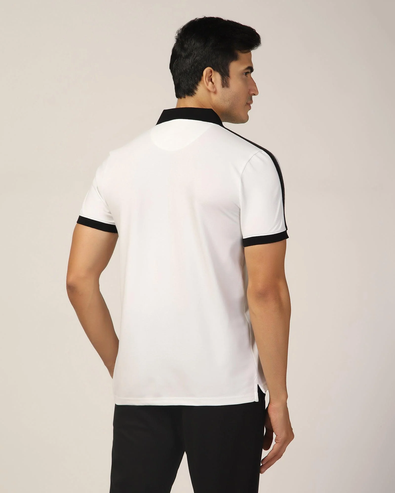 Polo White Solid T-Shirt - Houten - Image 2