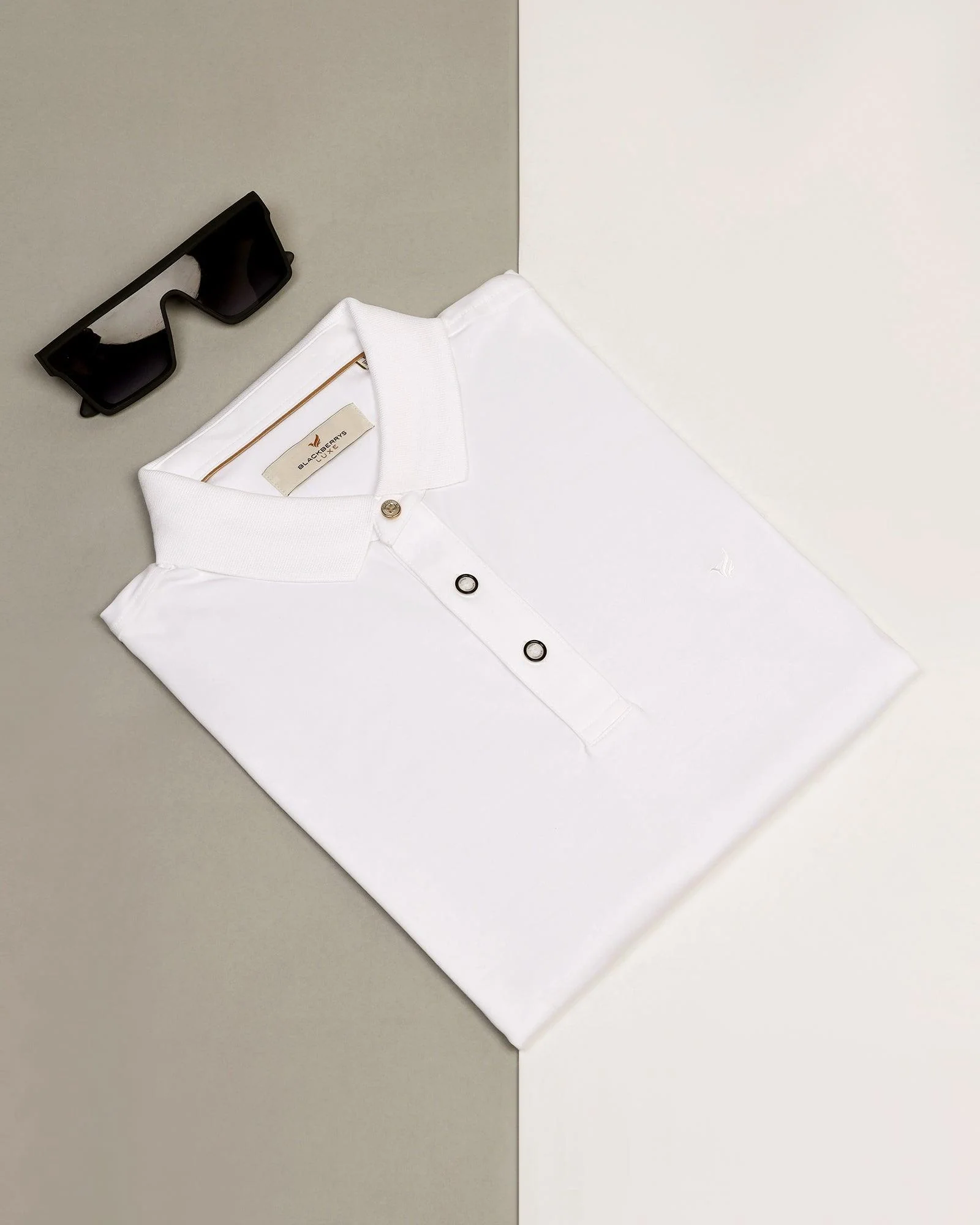 Polo White Solid T-Shirt - Toll - Image 5