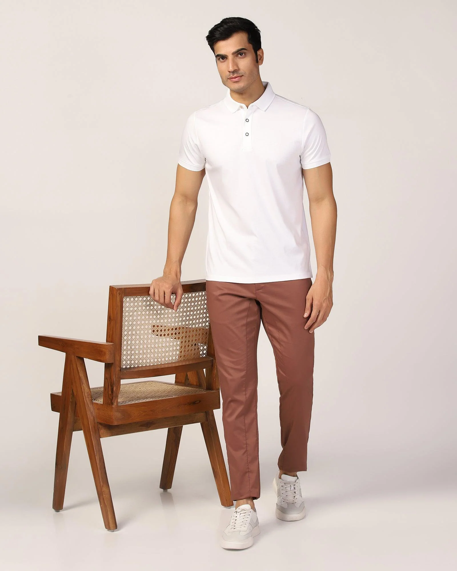 Polo White Solid T-Shirt - Toll - Image 7