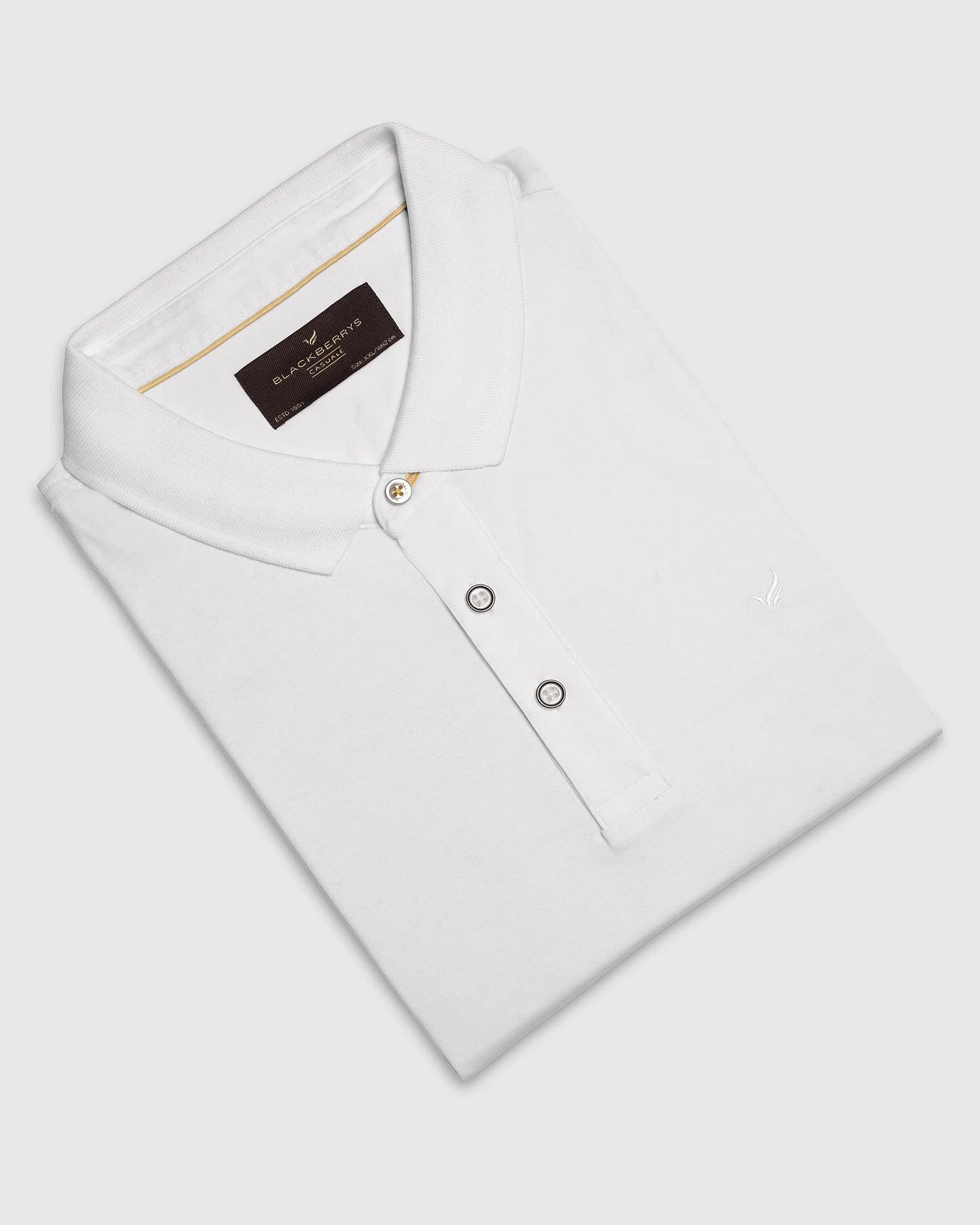 Polo White Solid T-Shirt - Toll - Image 5