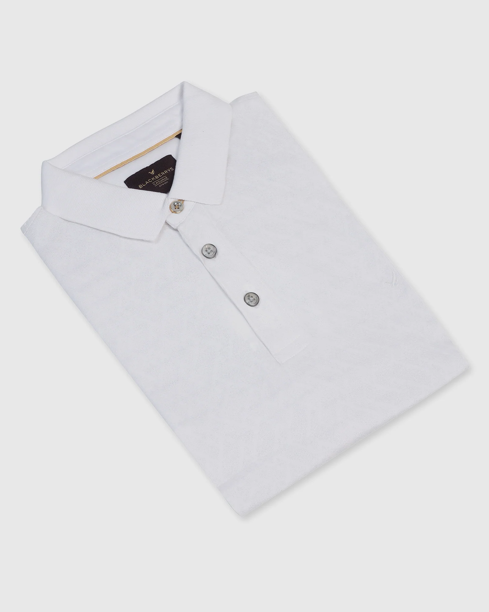 Polo White Textured T-Shirt - Blade - Image 5