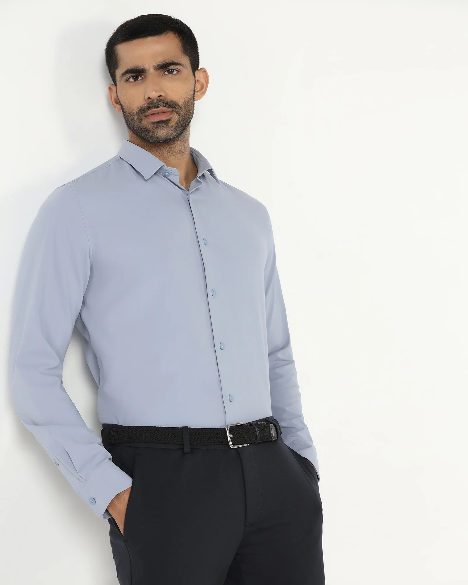 Powder Blue TechPro Solid Shirt - Shephard - Image 7
