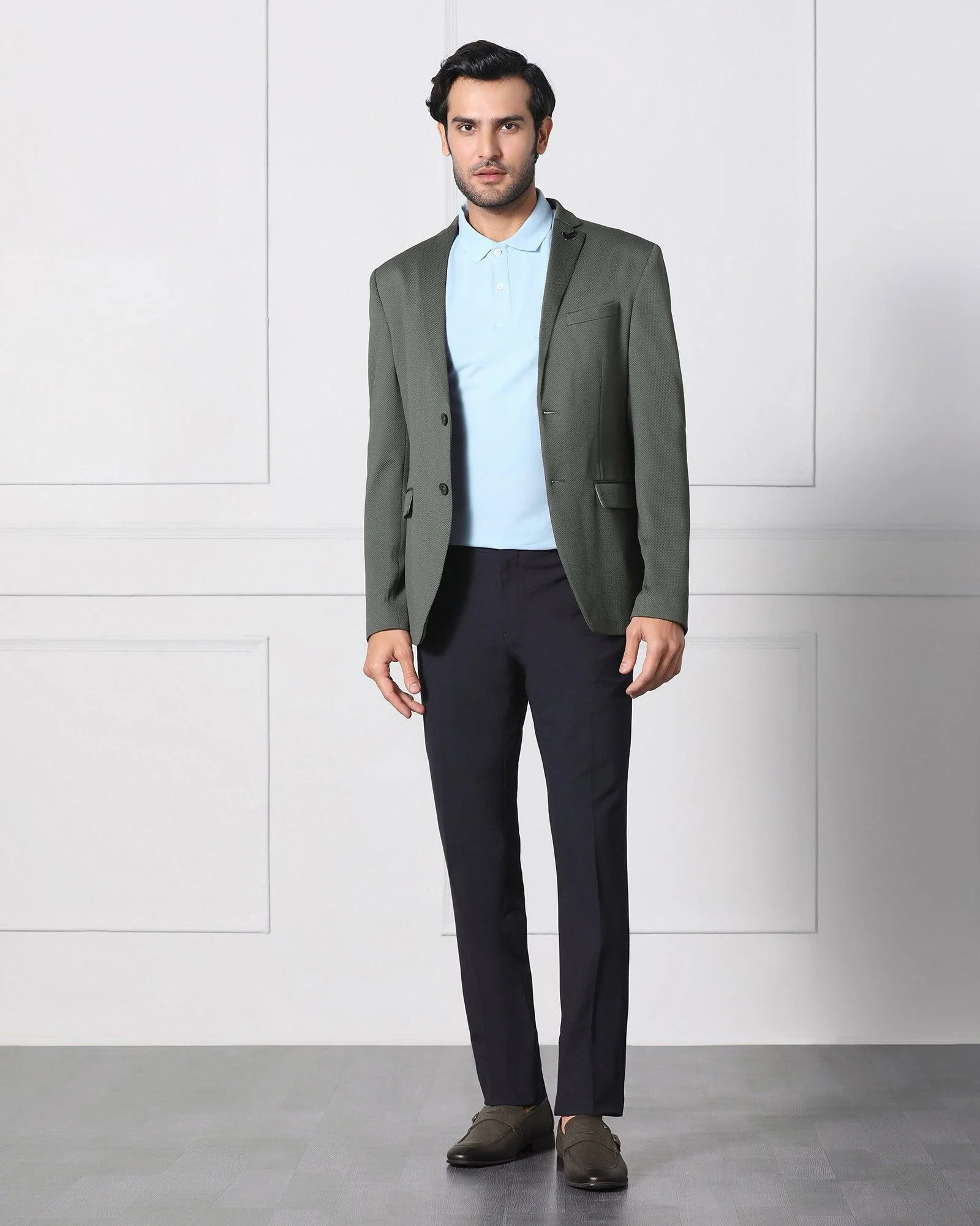 Must Haves Formal Olive Textured Blazer - Japson - Image 6