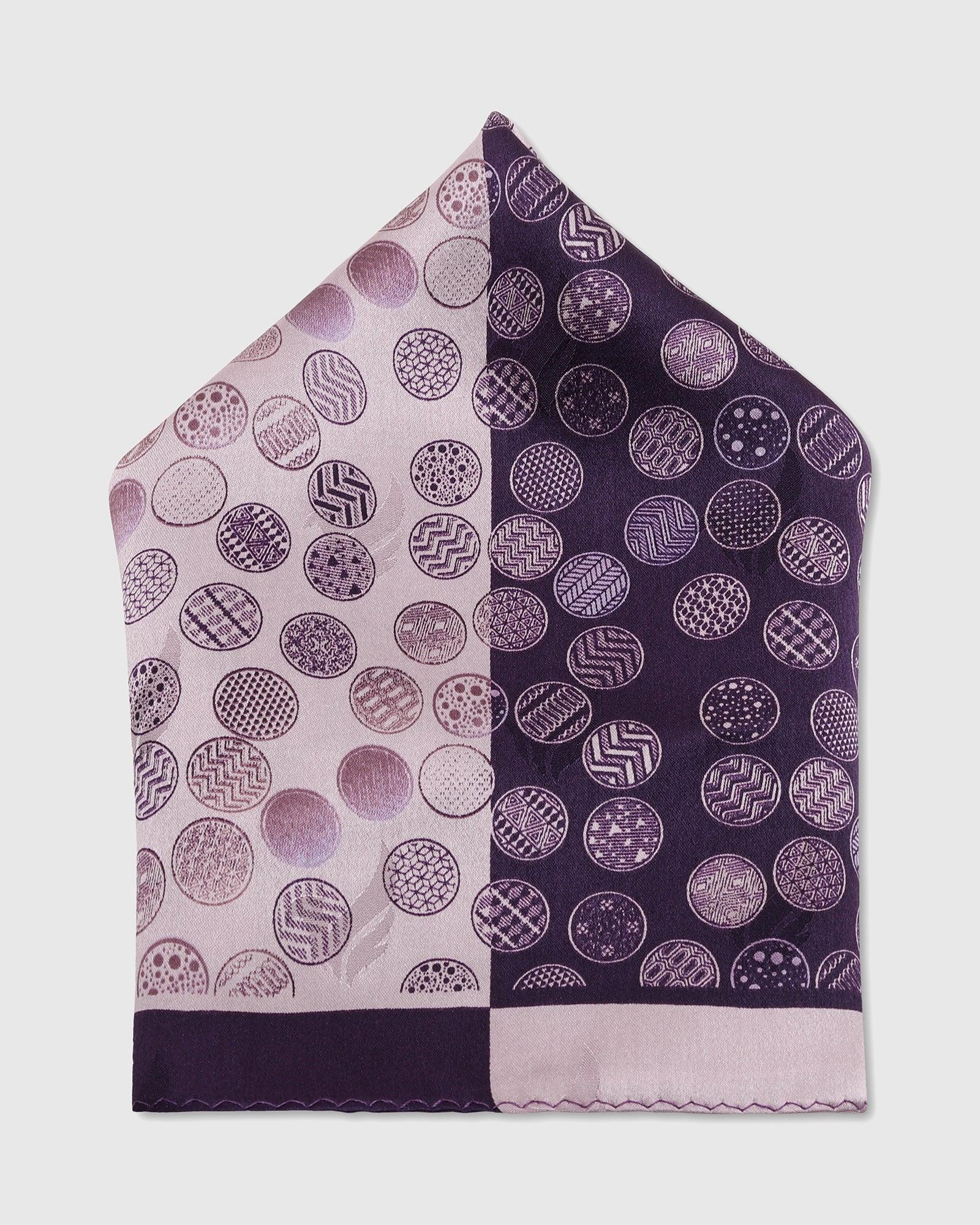 Multi Color 100% Silk Printed Pocket Square - Ted - Image 5