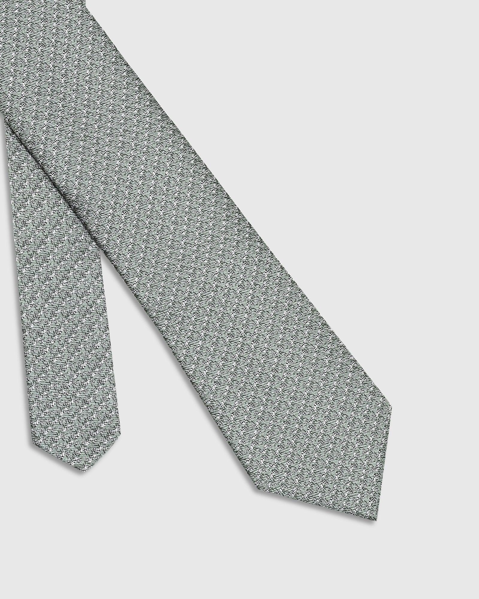 Silk Green Jacquard Tie - Twinkle - Image 2