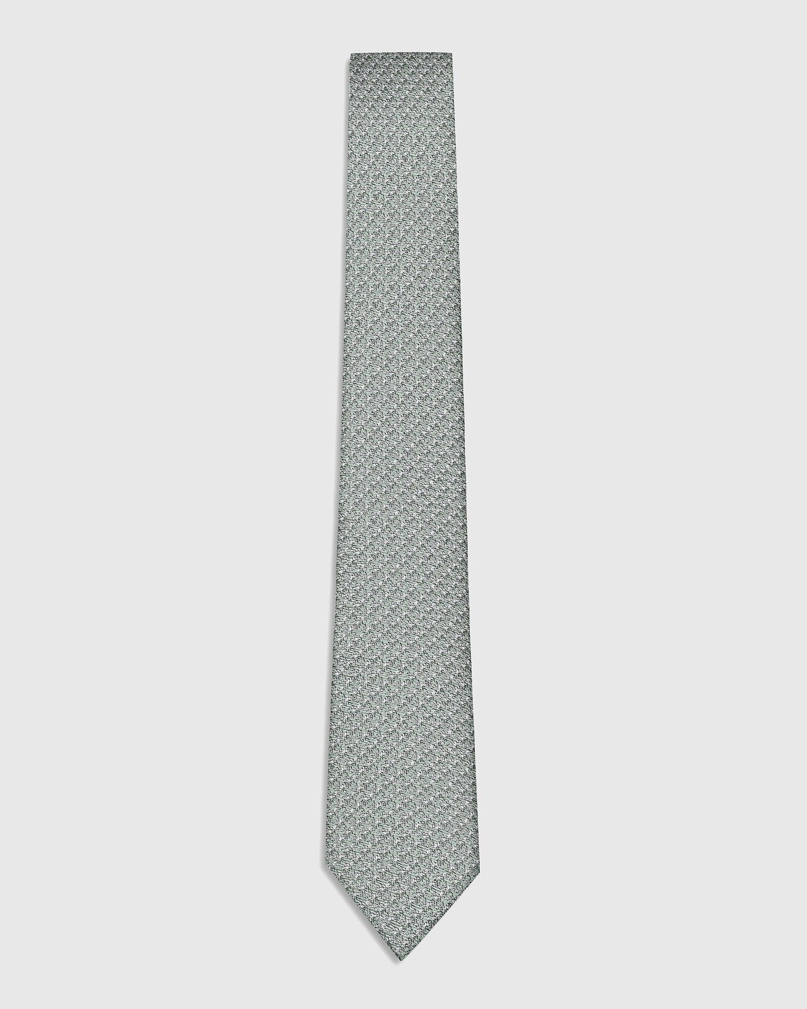 Silk Green Jacquard Tie - Twinkle - Image 4