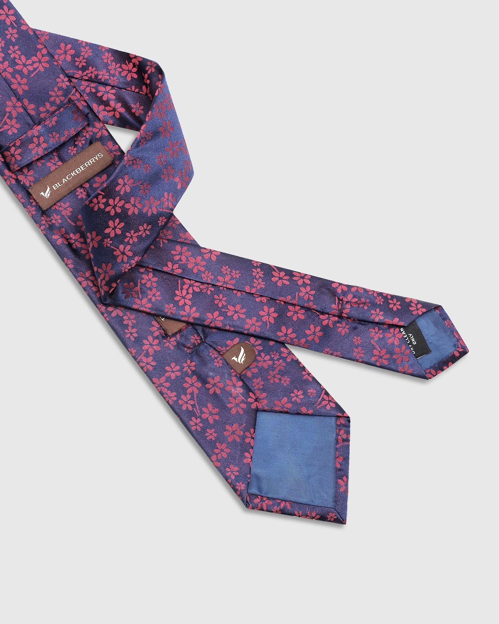 Silk Maroon Jacquard Tie - Tara - Image 3