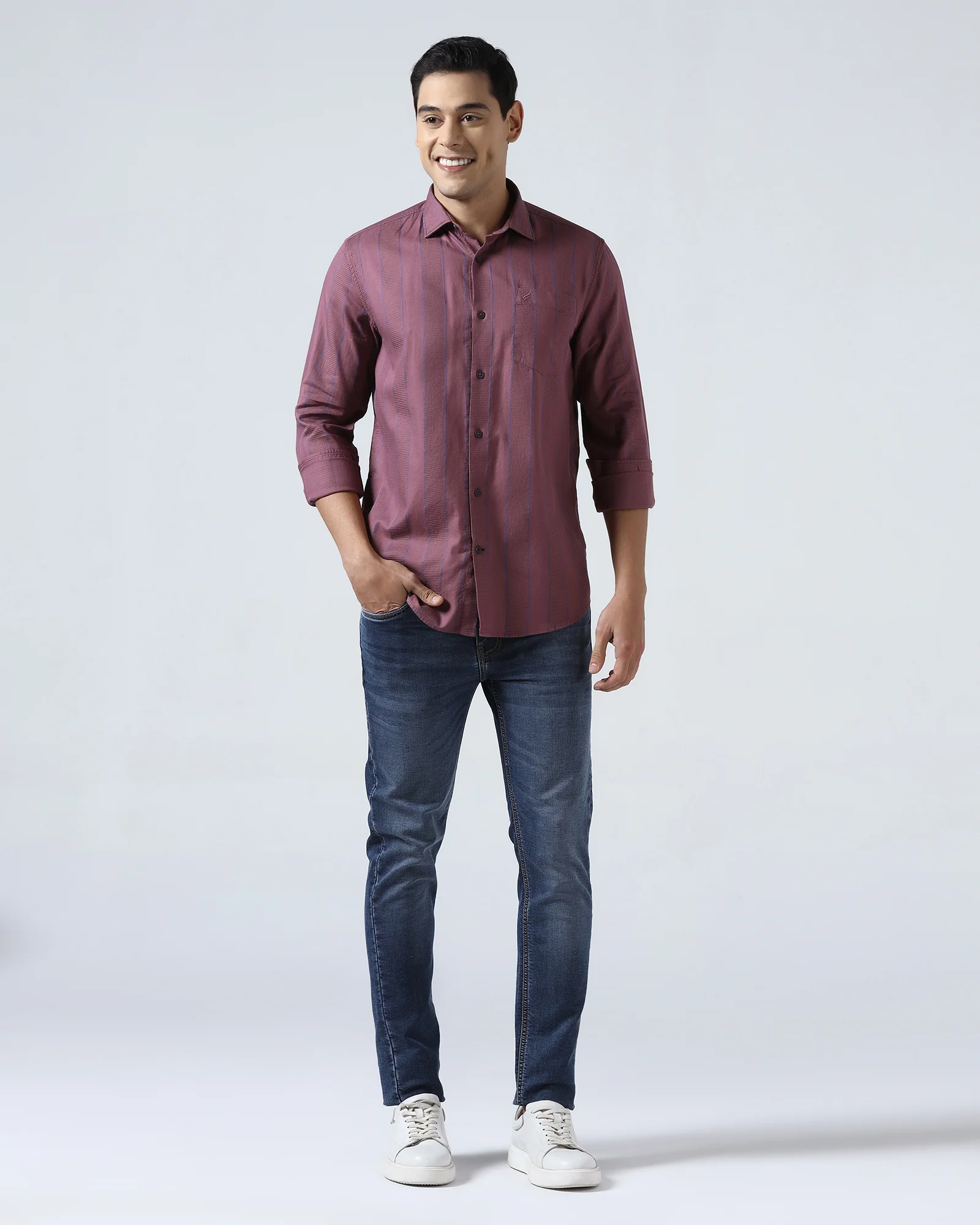 Purple Stripe Shirt - Sabel - Image 3