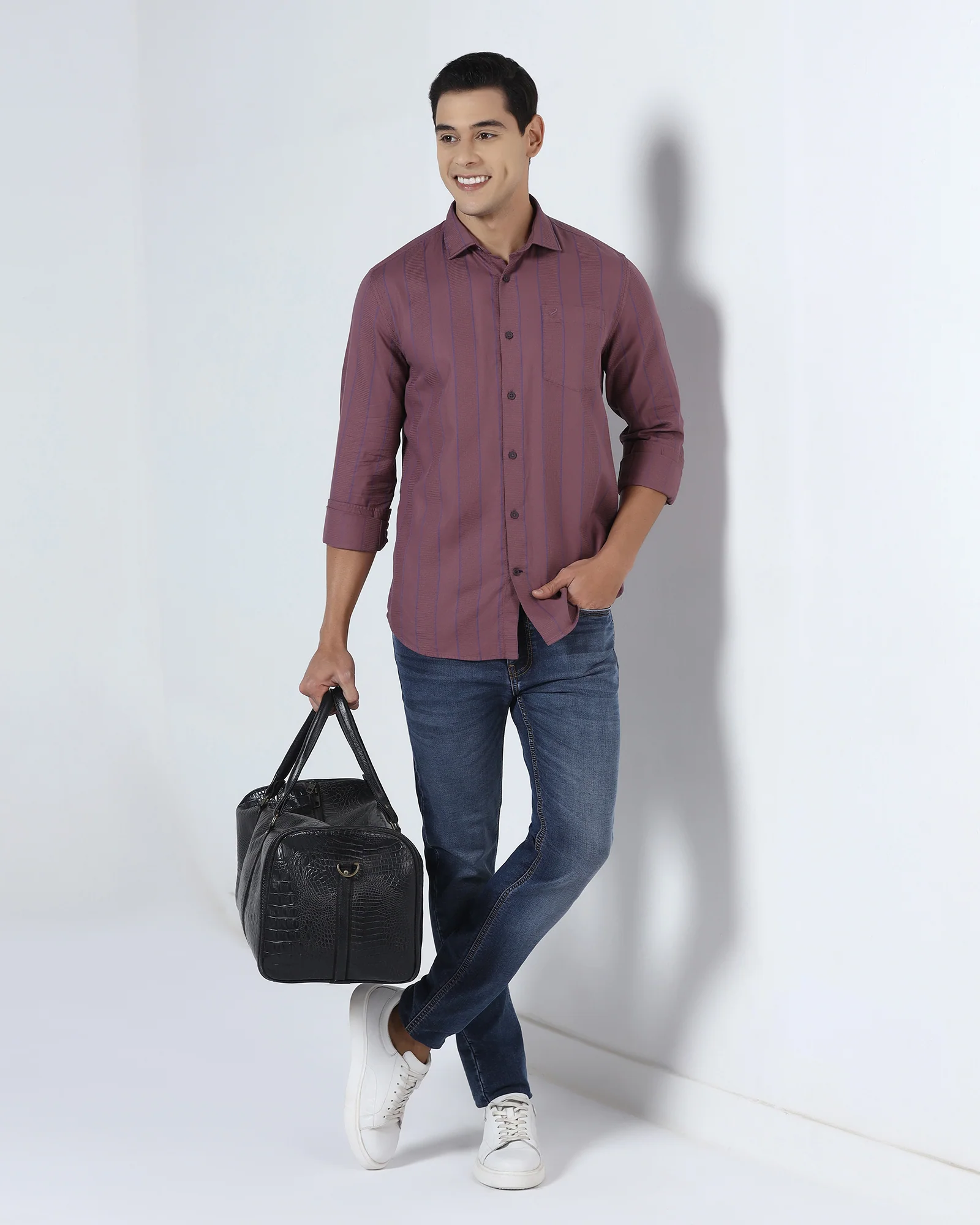 Purple Stripe Shirt - Sabel - Image 7