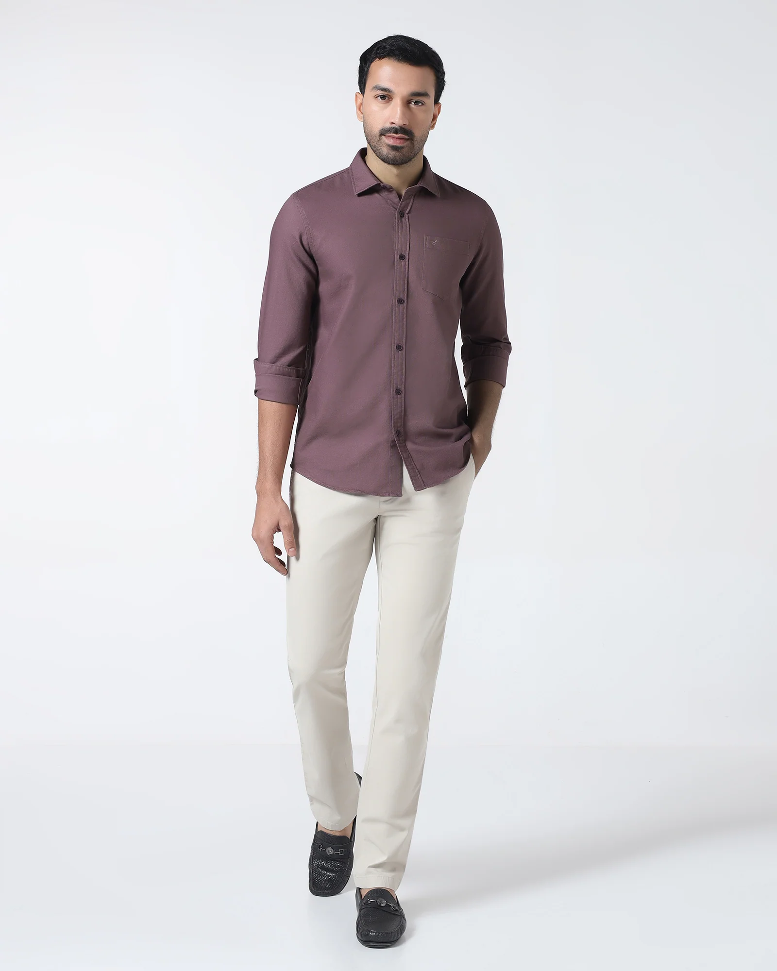 Purple Textured Shirt - Caty - Image 3