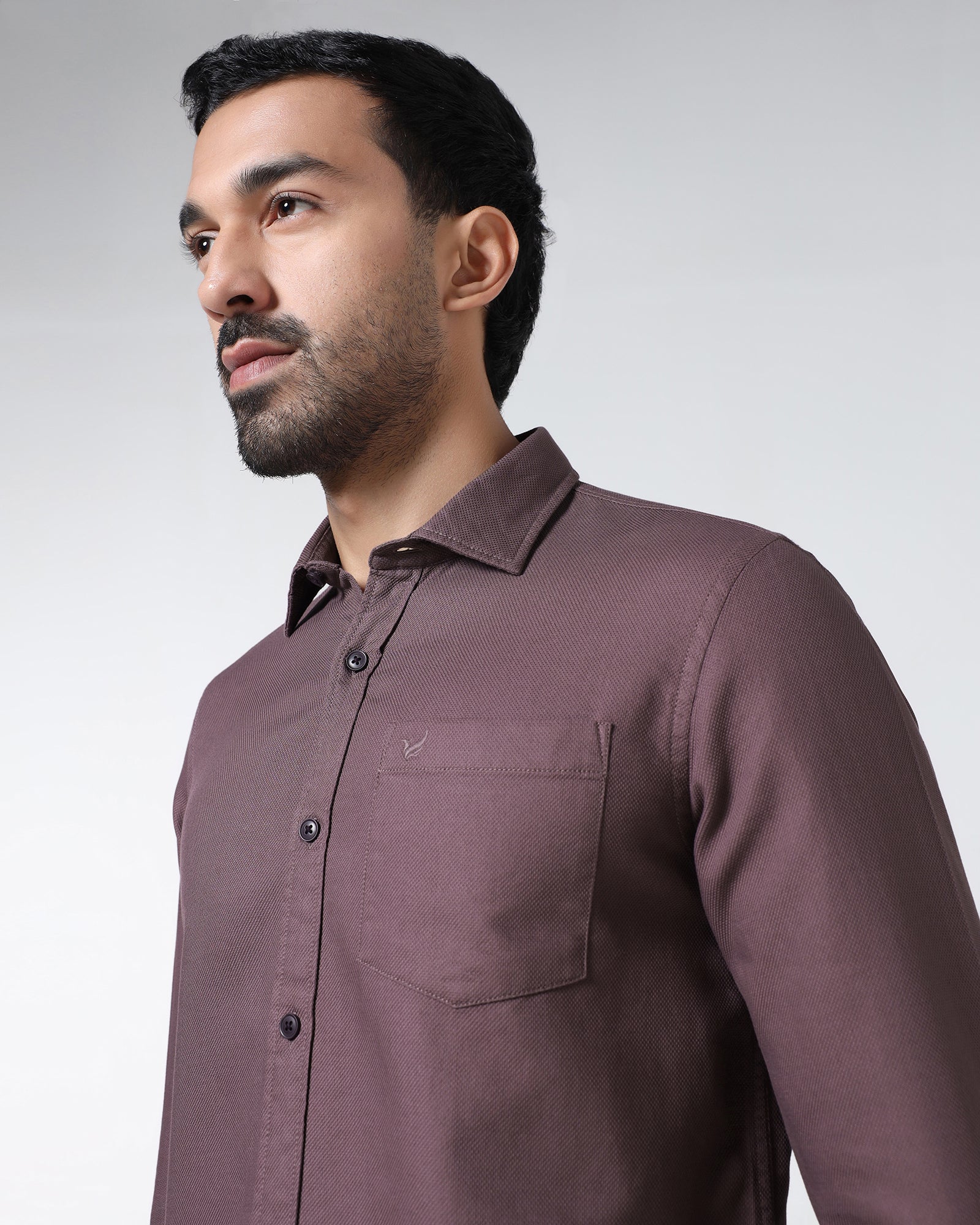 Purple Textured Shirt - Caty - Image 4