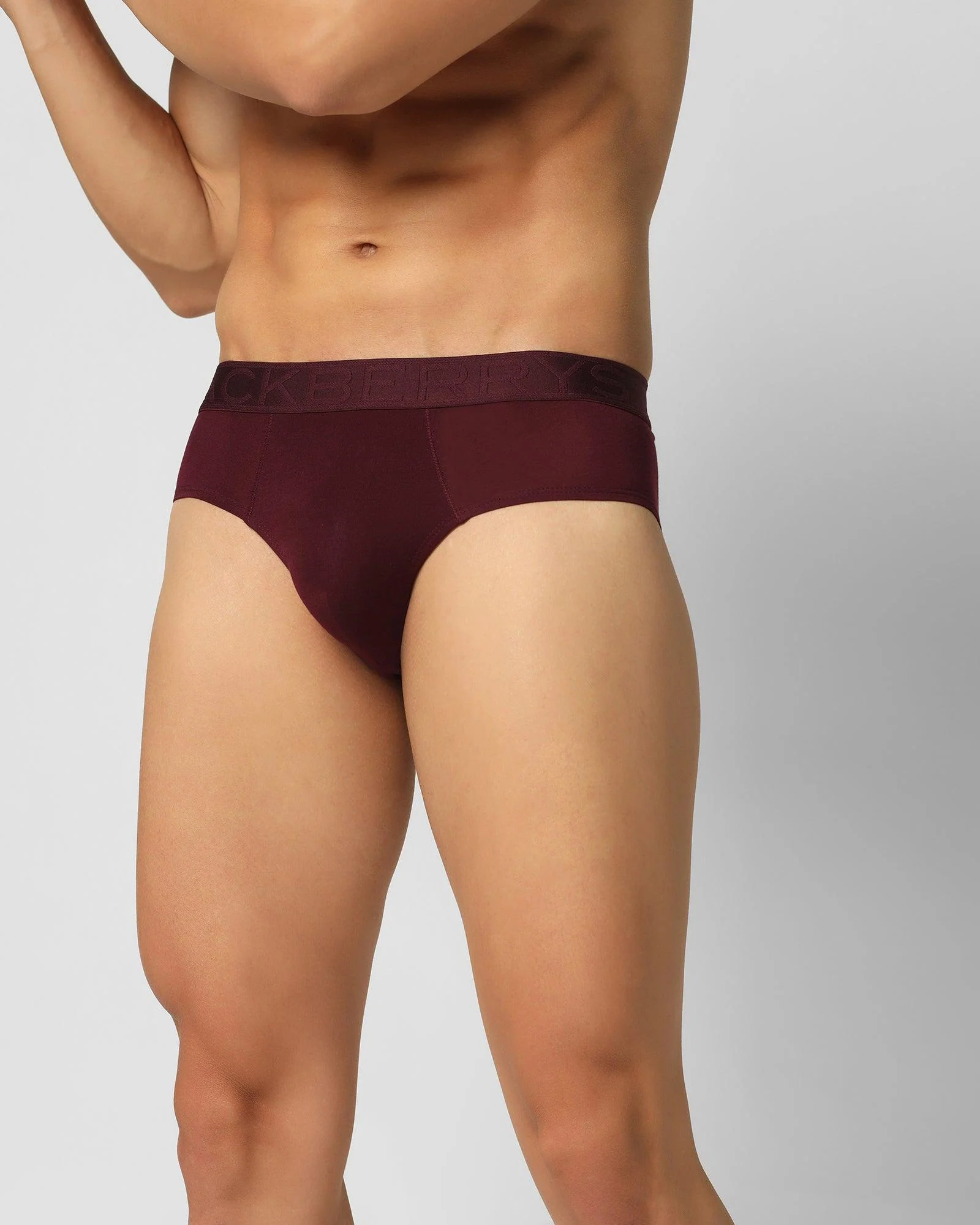 Purple Seude Solid Brief - Russel - Image 4