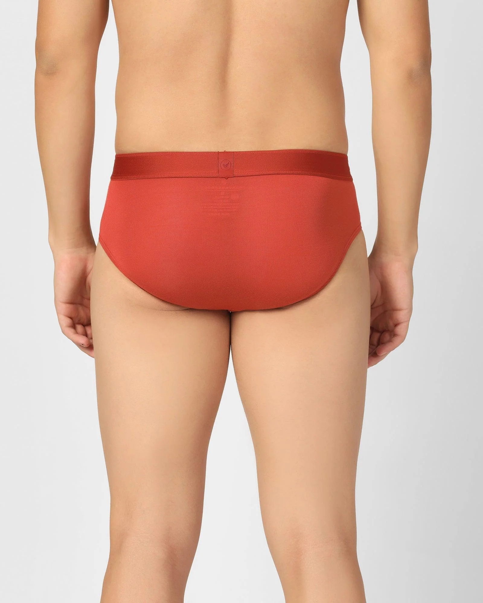 Red Orange Solid Brief - Russel - Image 5
