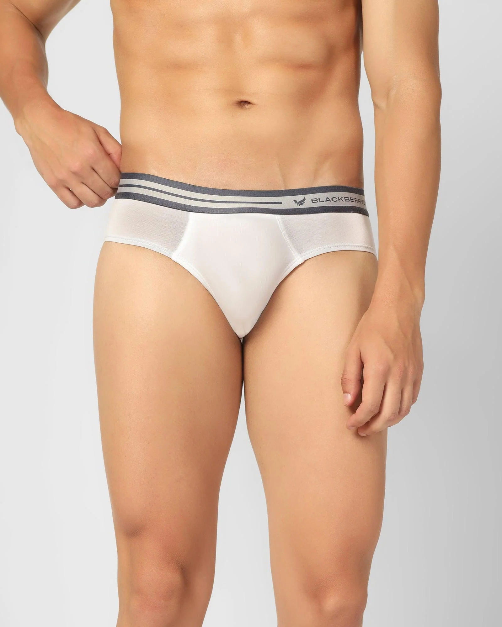 Cotton White Solid Brief - New Broc - Image 6