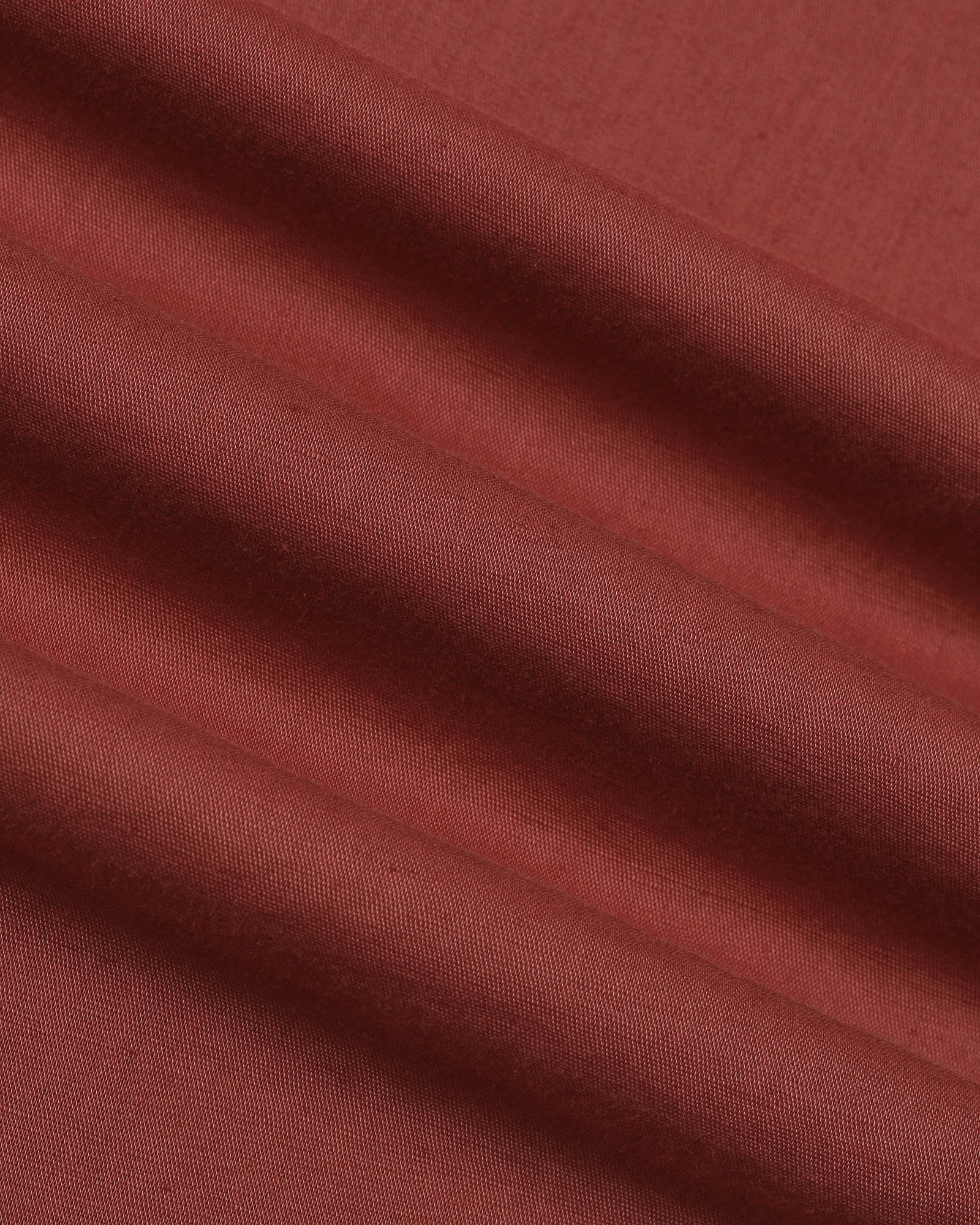 Rust Linen Solid Shirt - Cleo - Image 6