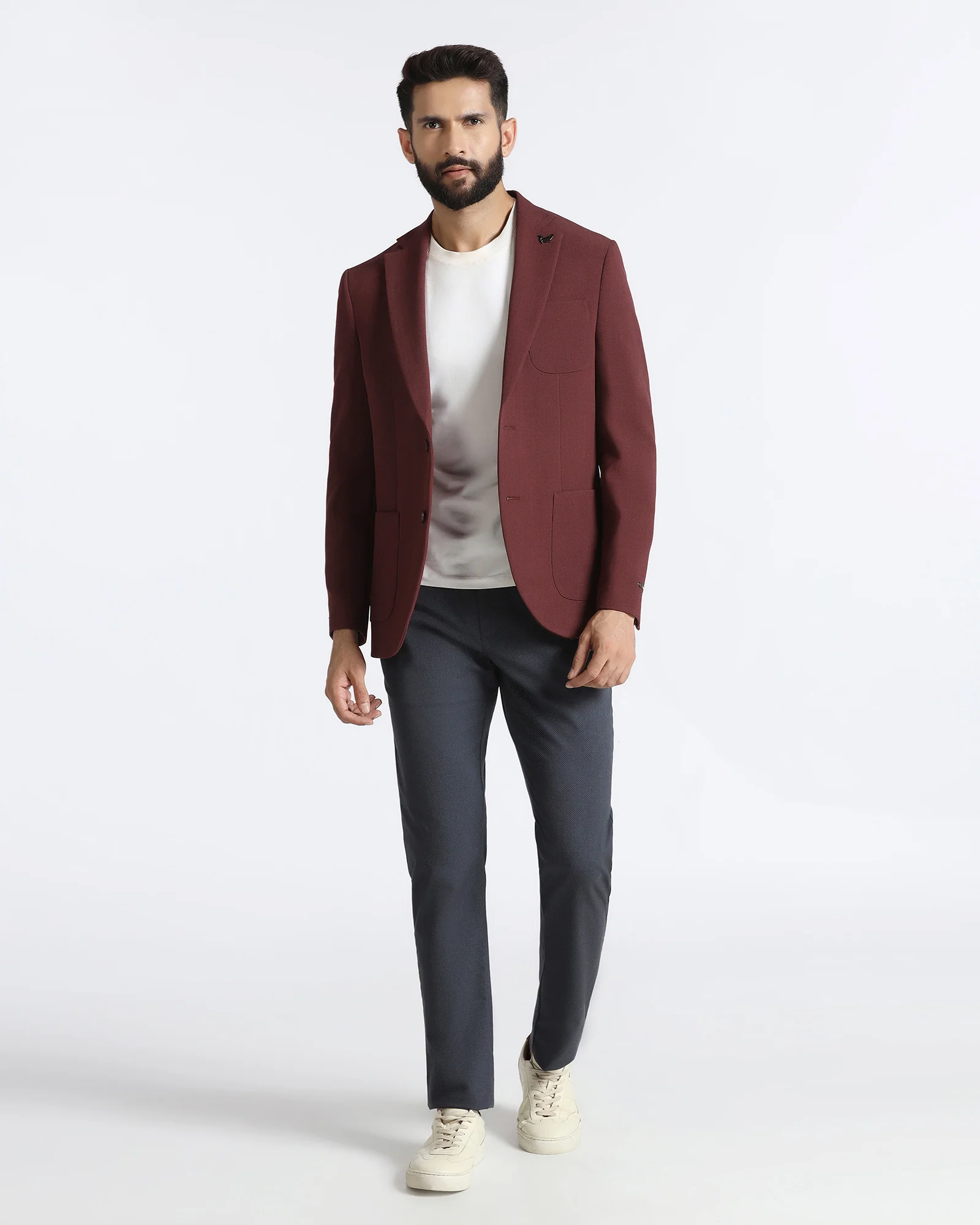 Rust Solid Blazer - Modelo - Image 6