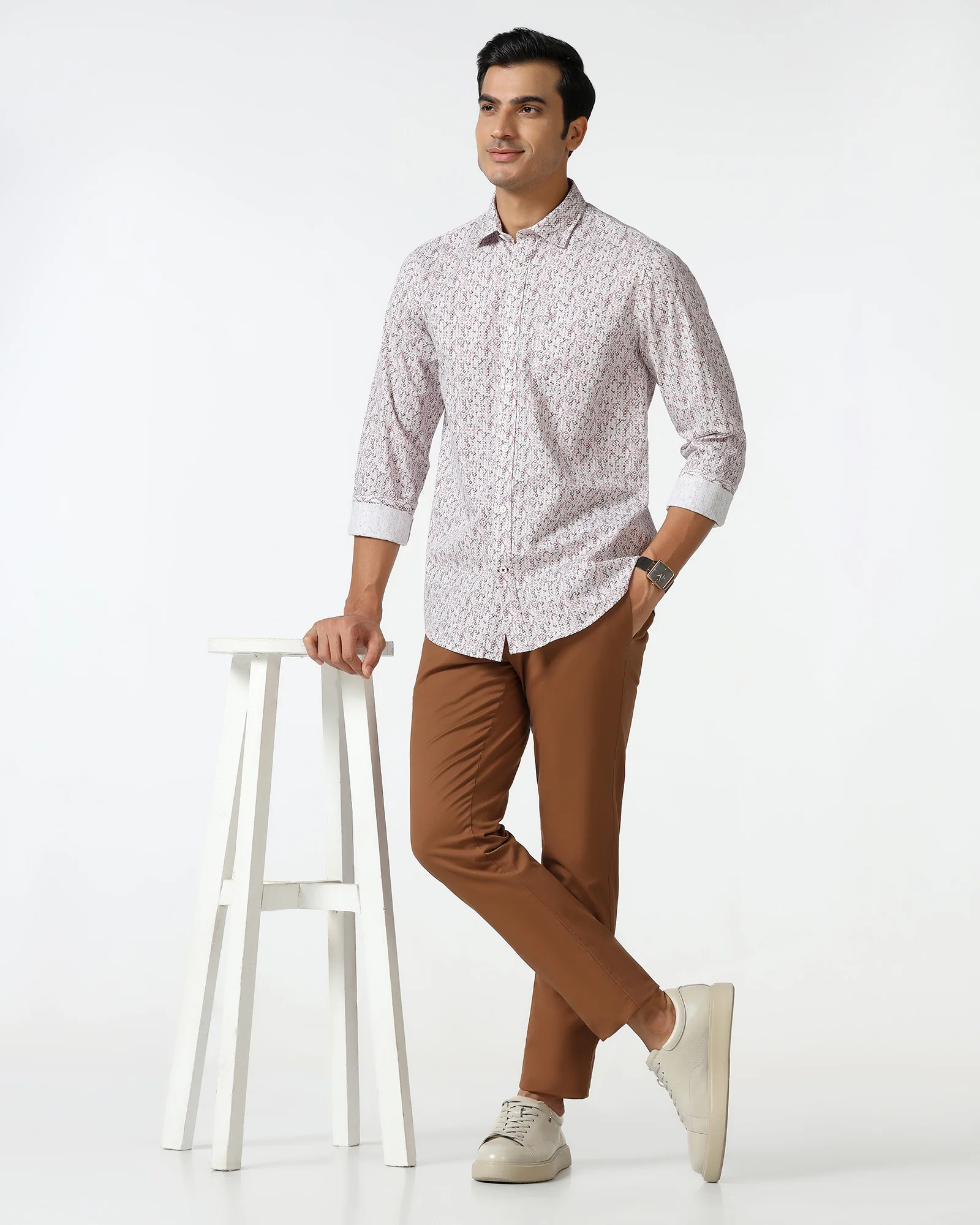 Rust Solid Khakis - Mario - Image 5