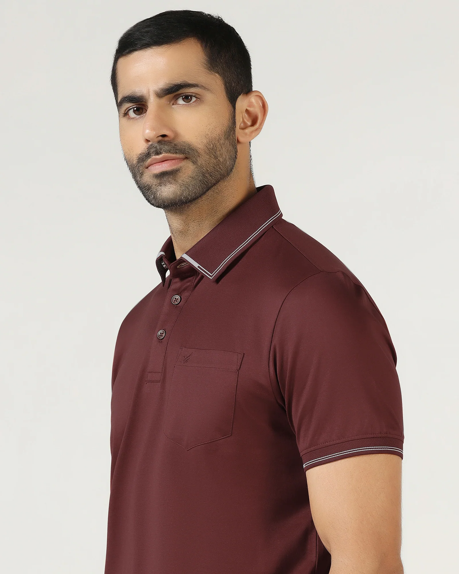 Rust Solid Polo - Mond - Image 4